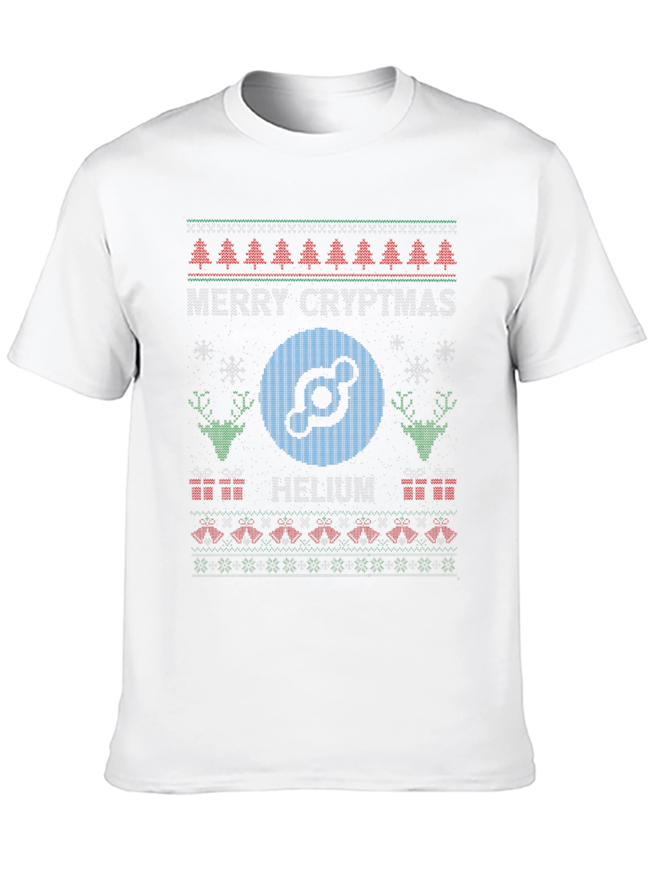 Merry Cryptmas Helium Ugly Christmas Sweater T-Shirt