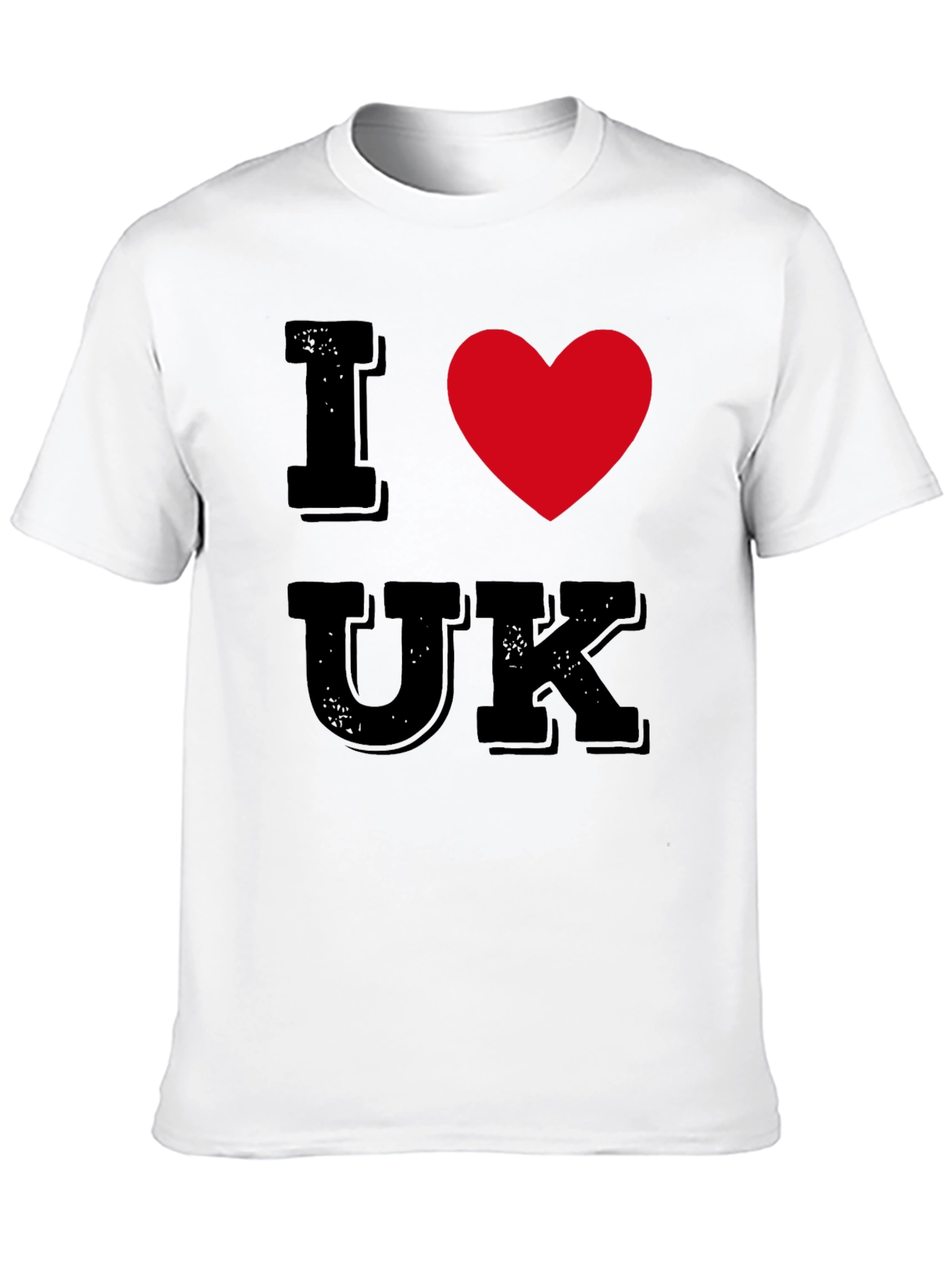 I Heart UK T-Shirt - Black Cotton Tee