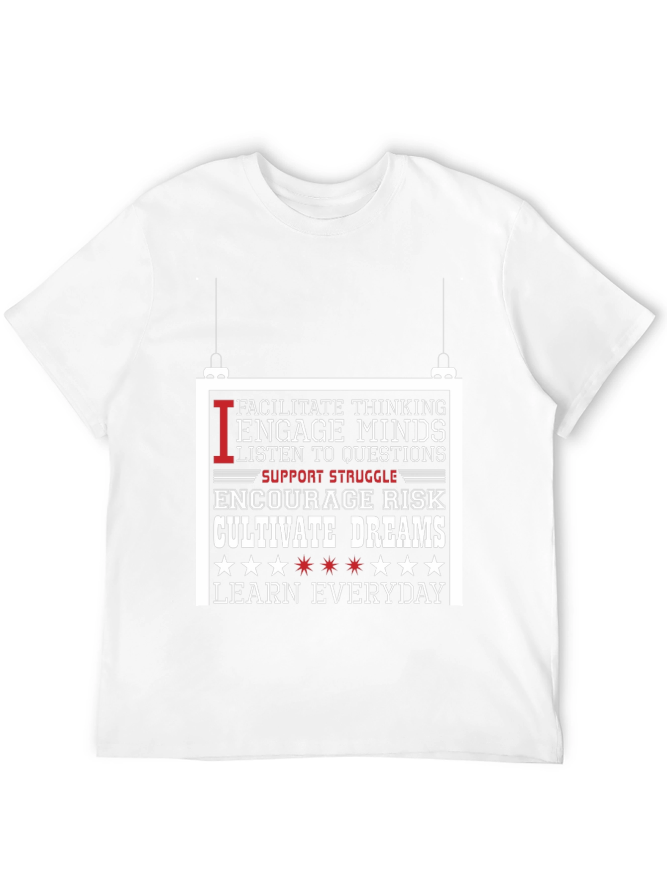 Inspiring Message Black T-Shirt