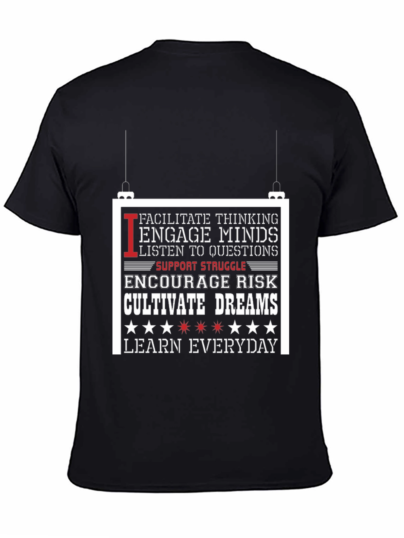 Inspiring Message Black T-Shirt