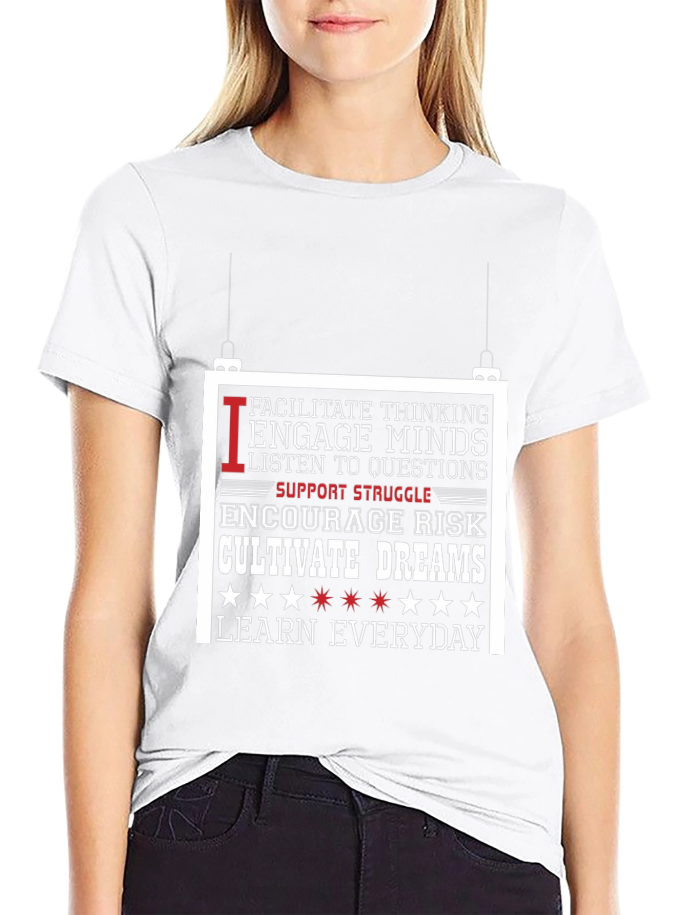 Inspiring Message Black T-Shirt