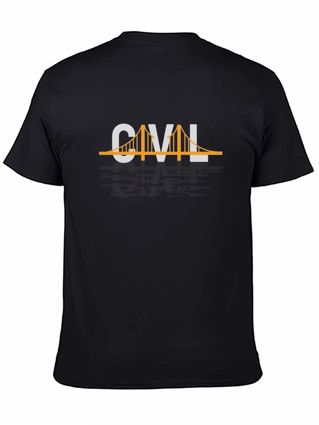 Civil Engineering Bridge T-Shirt - Black