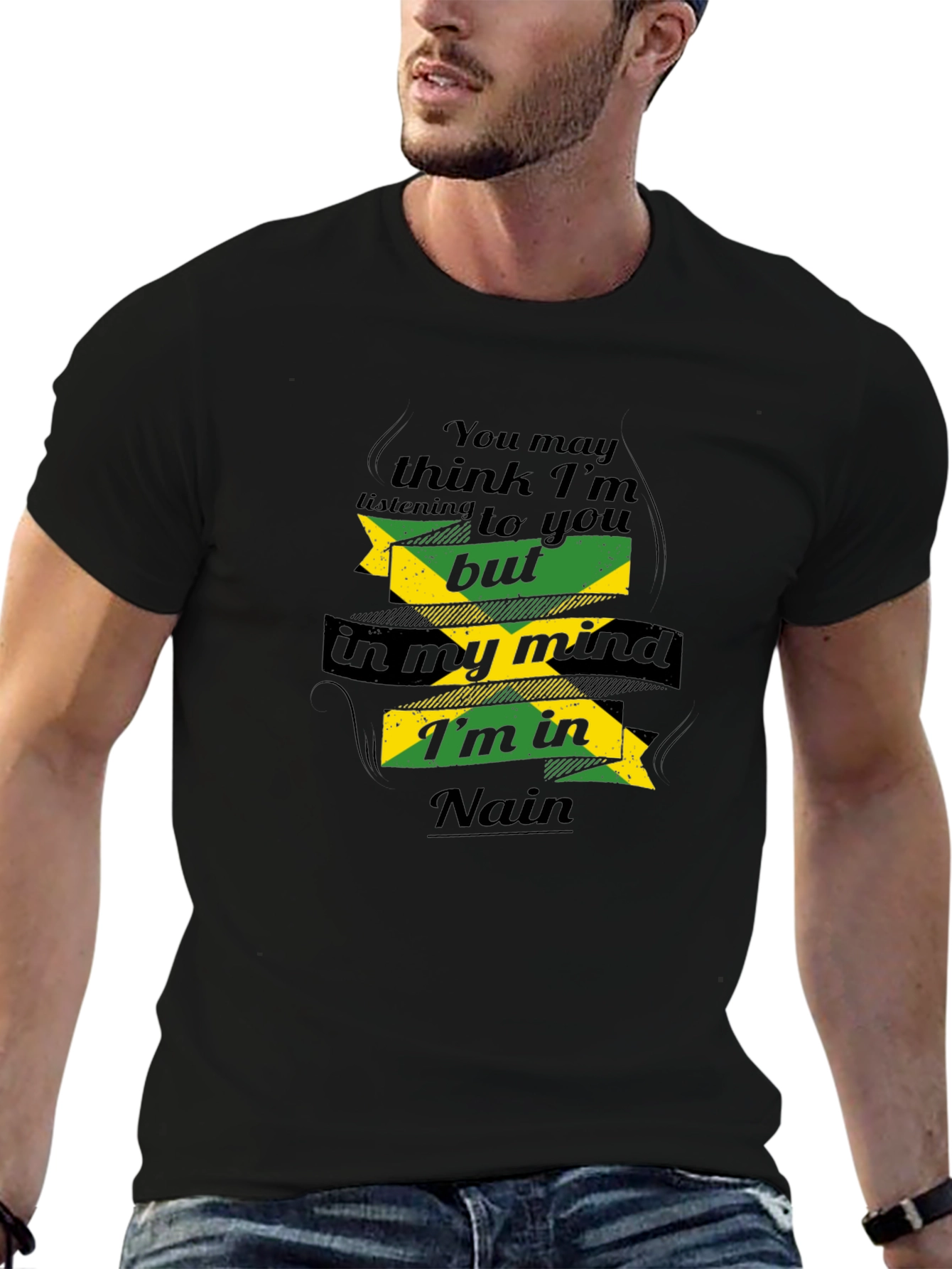 Nain Jamaica Mind T-Shirt - Black