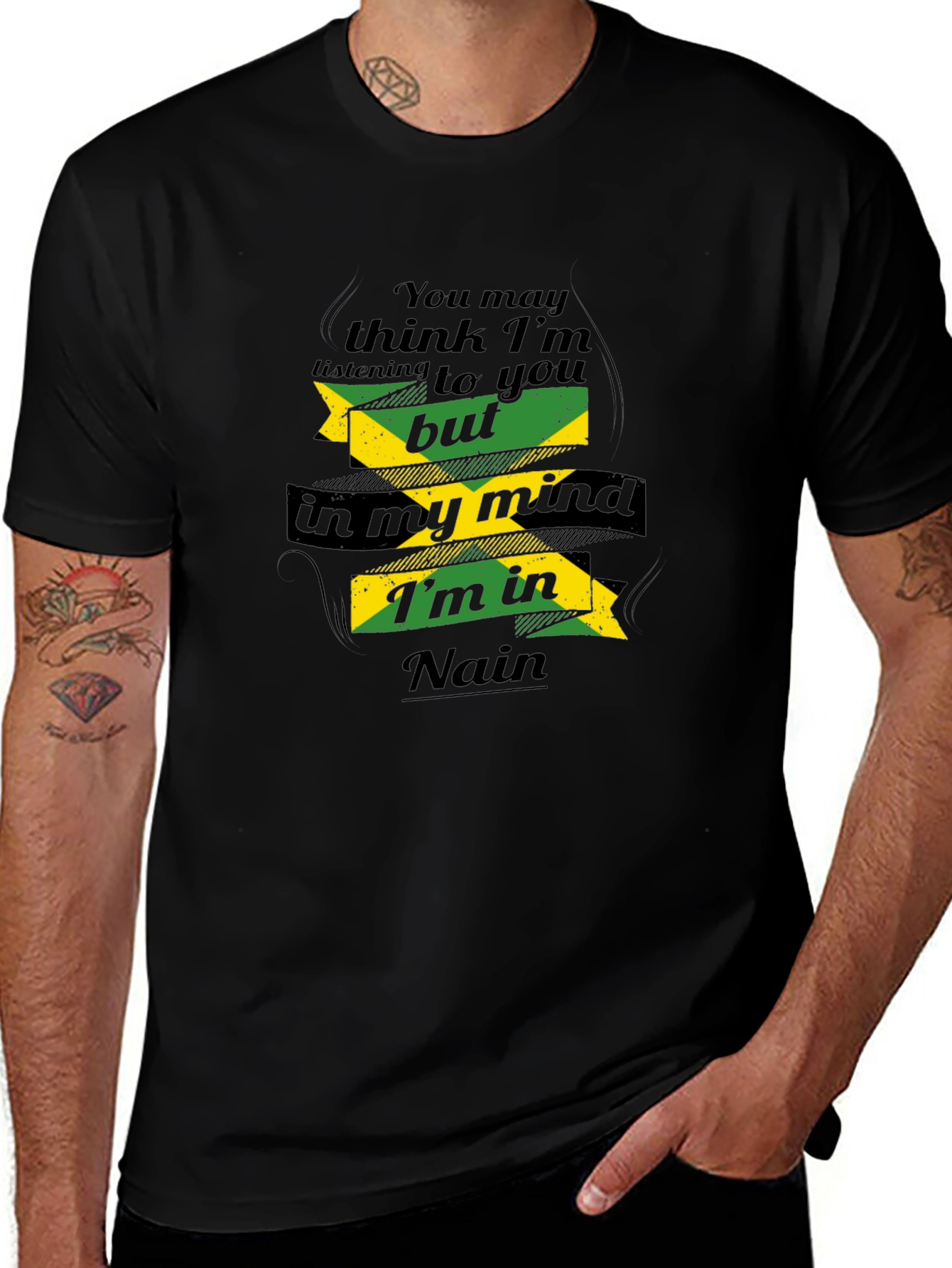 Nain Jamaica Mind T-Shirt - Black