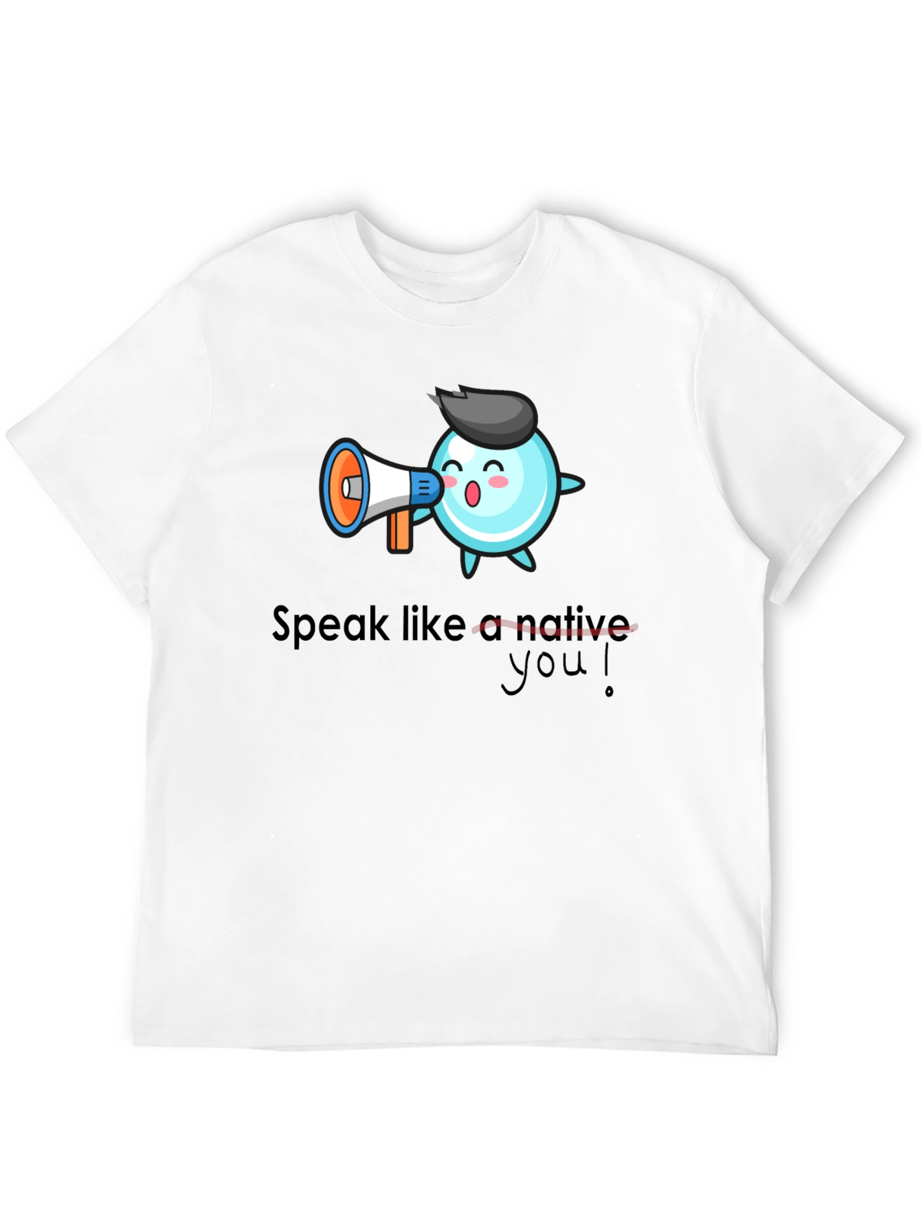 Speak Like a Native T-Shirt - Black Cotton Tee