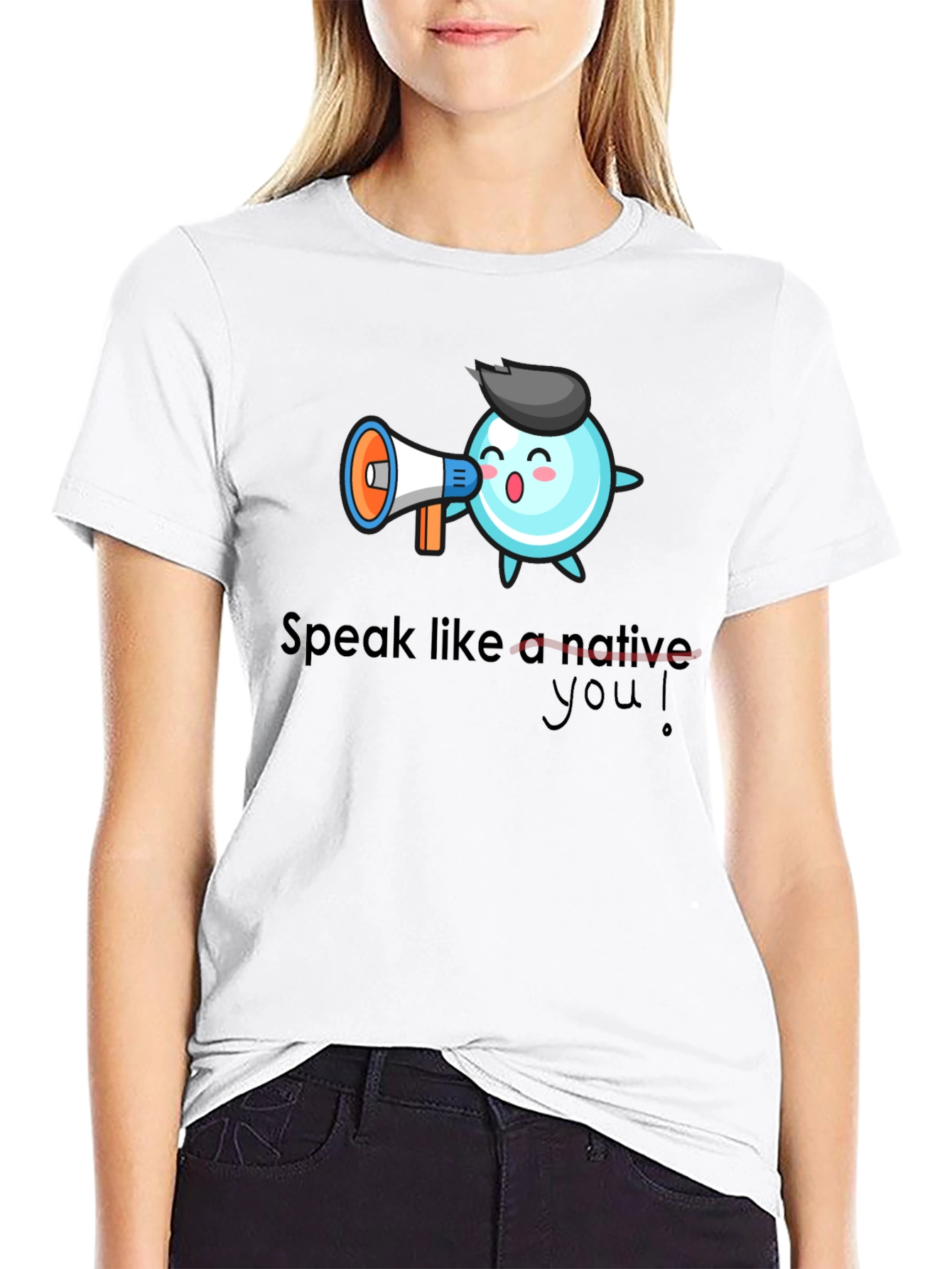 Speak Like a Native T-Shirt - Black Cotton Tee