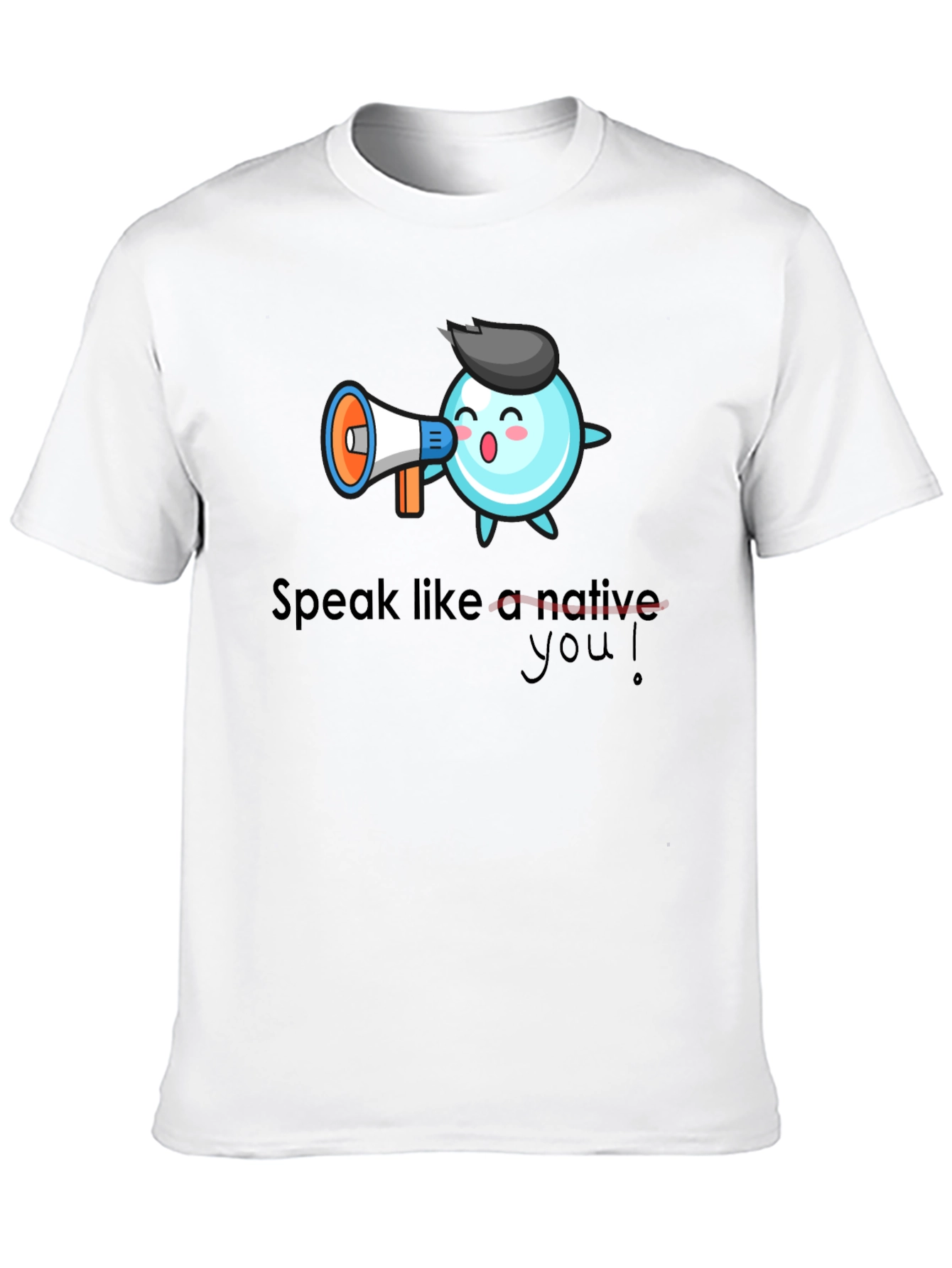 Speak Like a Native T-Shirt - Black Cotton Tee
