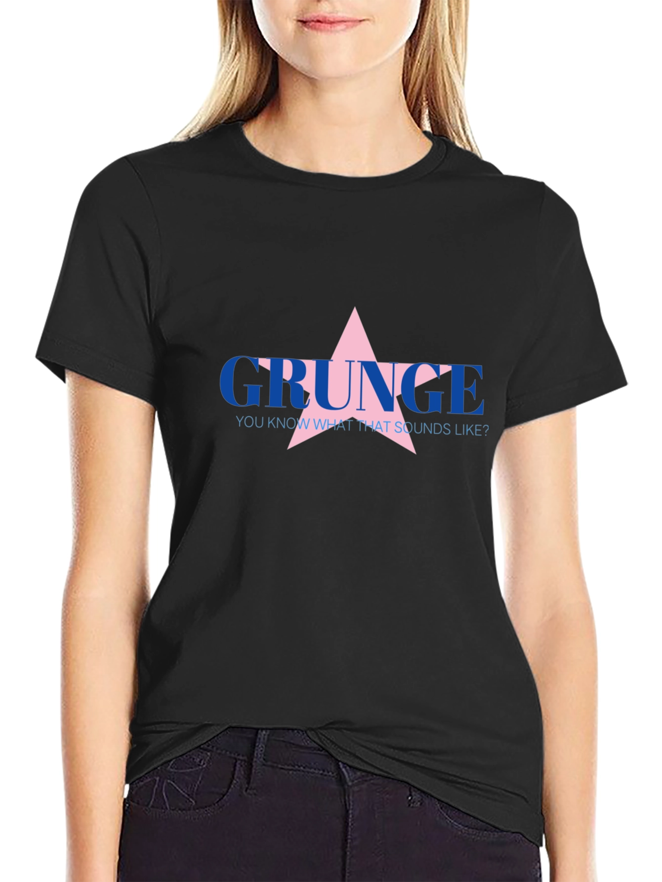 Grunge Star Graphic T-Shirt - Casual Style