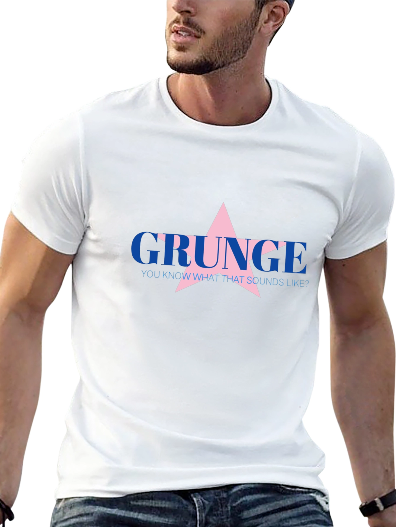 Grunge Star Graphic T-Shirt - Casual Style