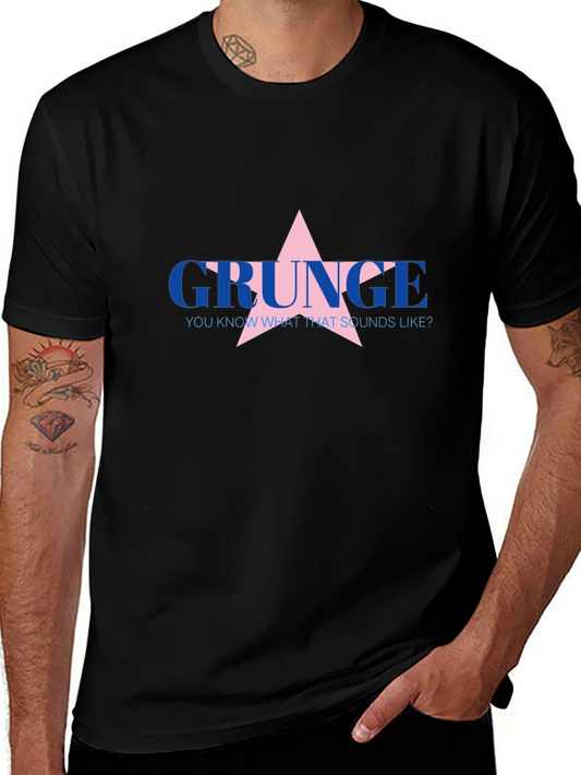 Grunge Star Graphic T-Shirt - Casual Style