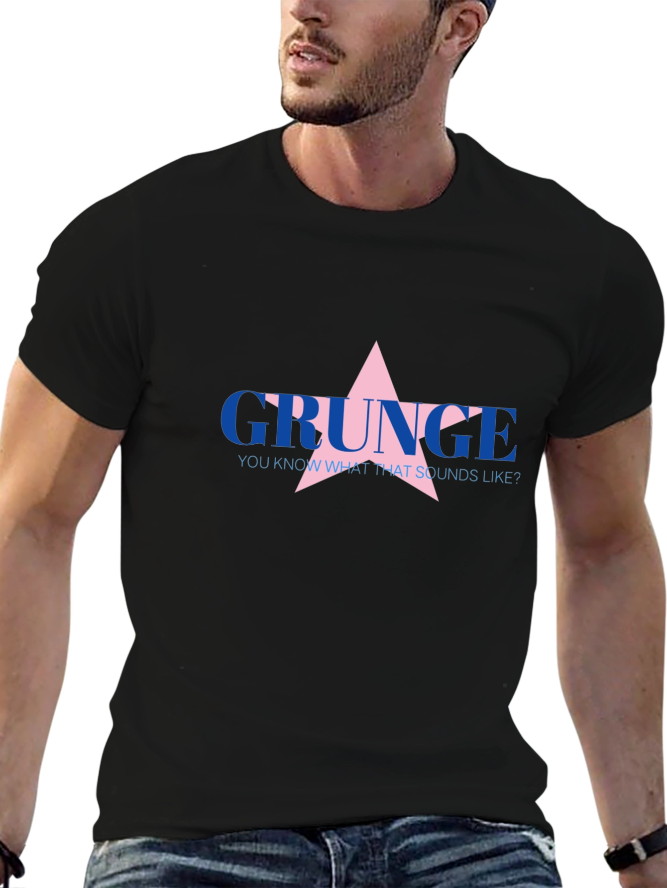 Grunge Star Graphic T-Shirt - Casual Style