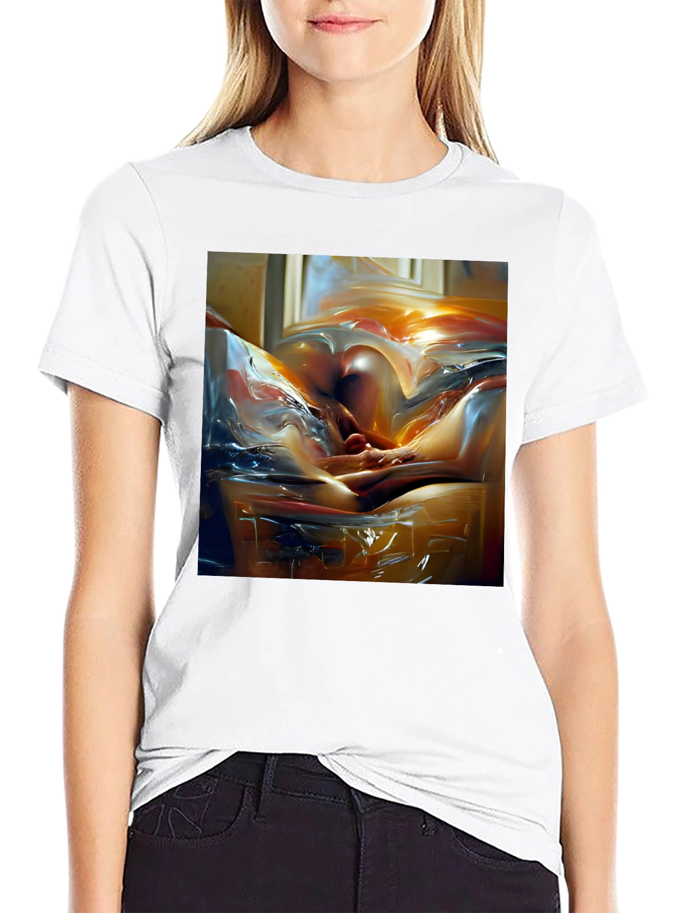 Abstract Art Tee - Modern Graphic Print T-Shirt