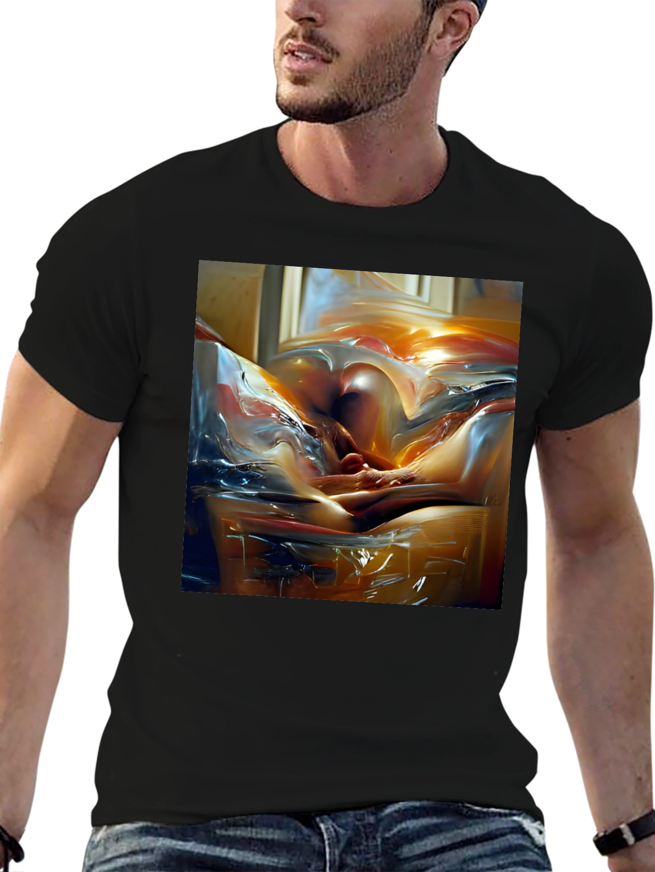 Abstract Art Tee - Modern Graphic Print T-Shirt