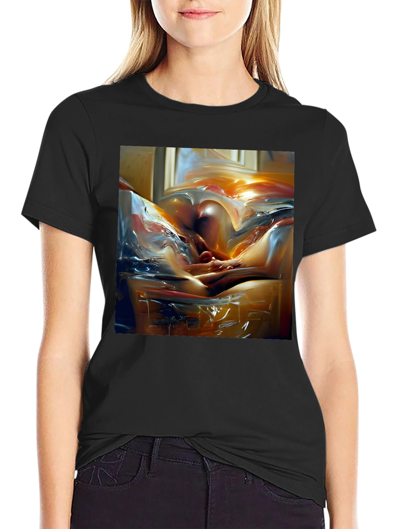 Abstract Art Tee - Modern Graphic Print T-Shirt