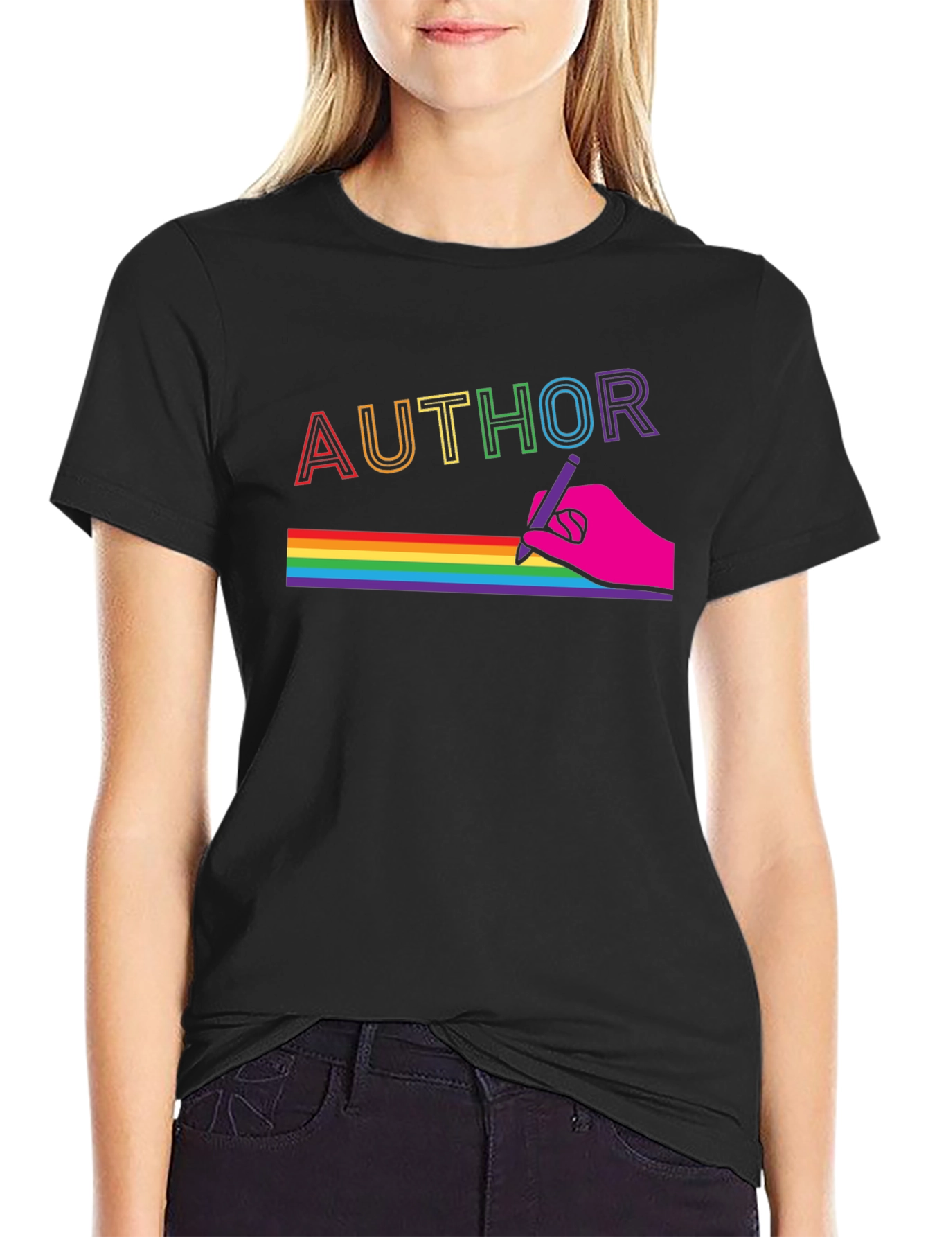 Rainbow Author Graphic Tee