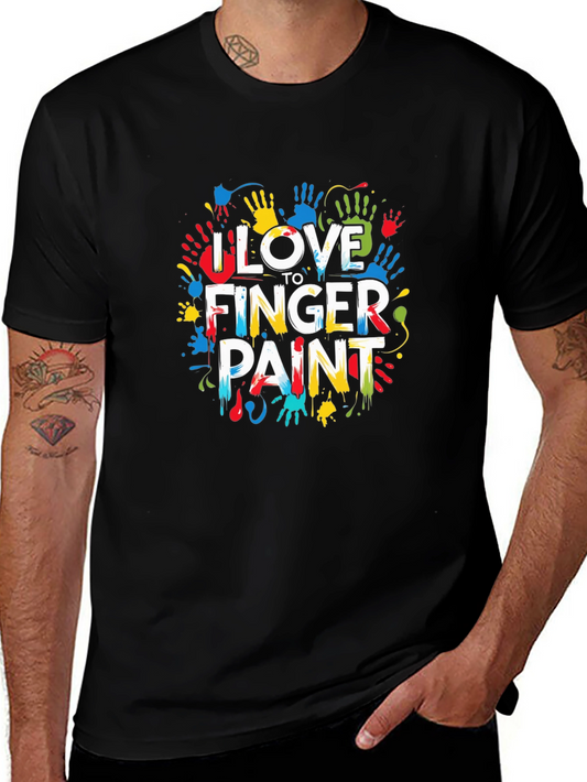 I Love to Finger Paint Graphic Tee
