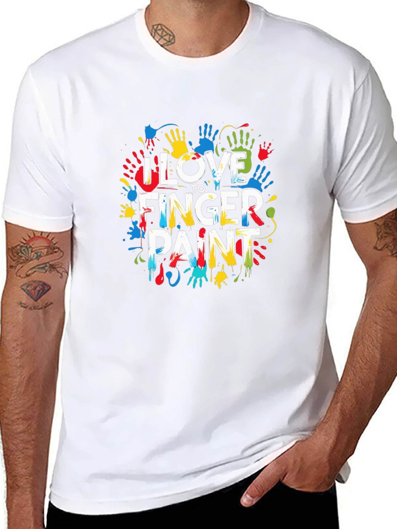 I Love to Finger Paint Graphic Tee