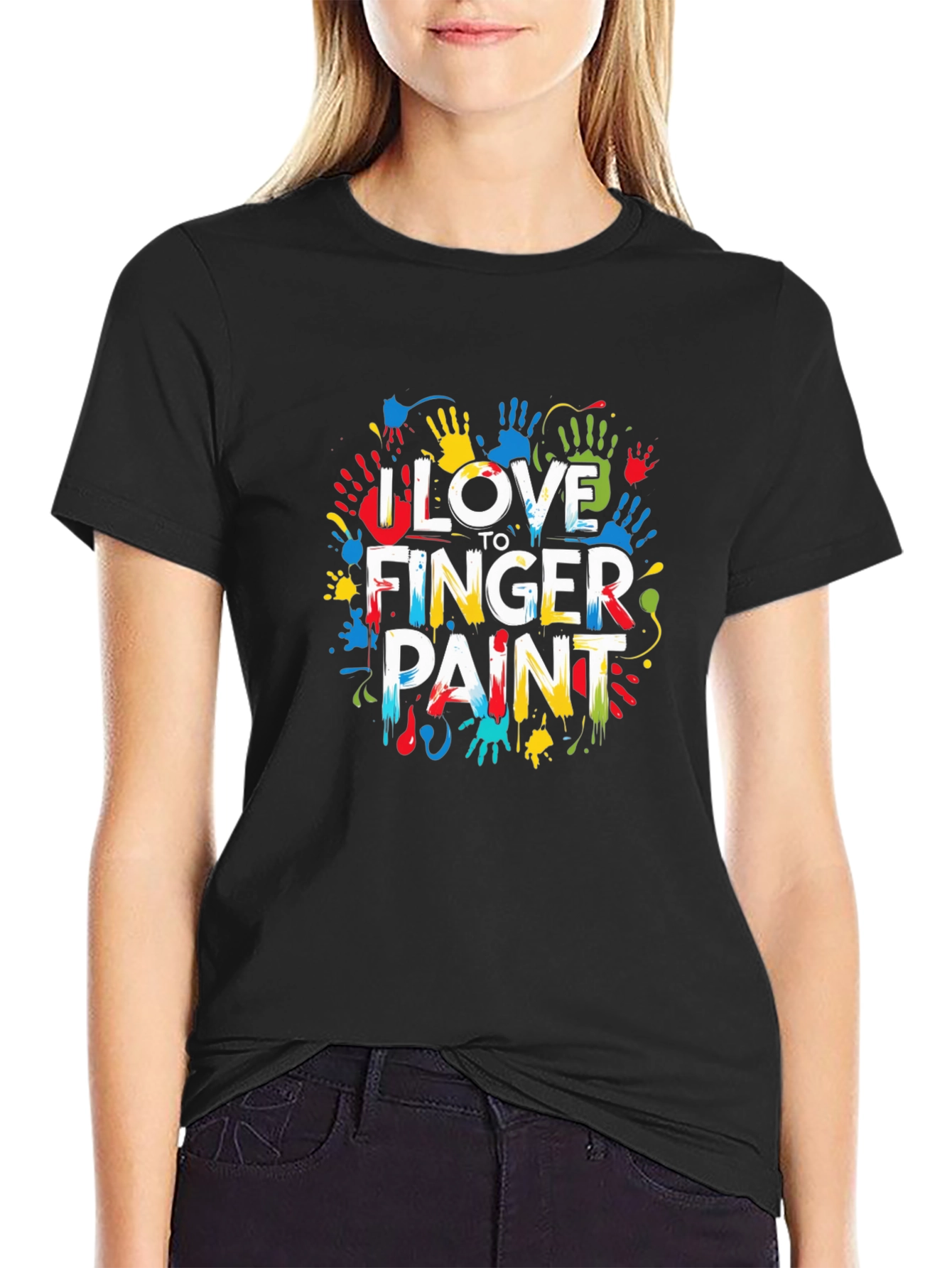 I Love to Finger Paint Graphic Tee