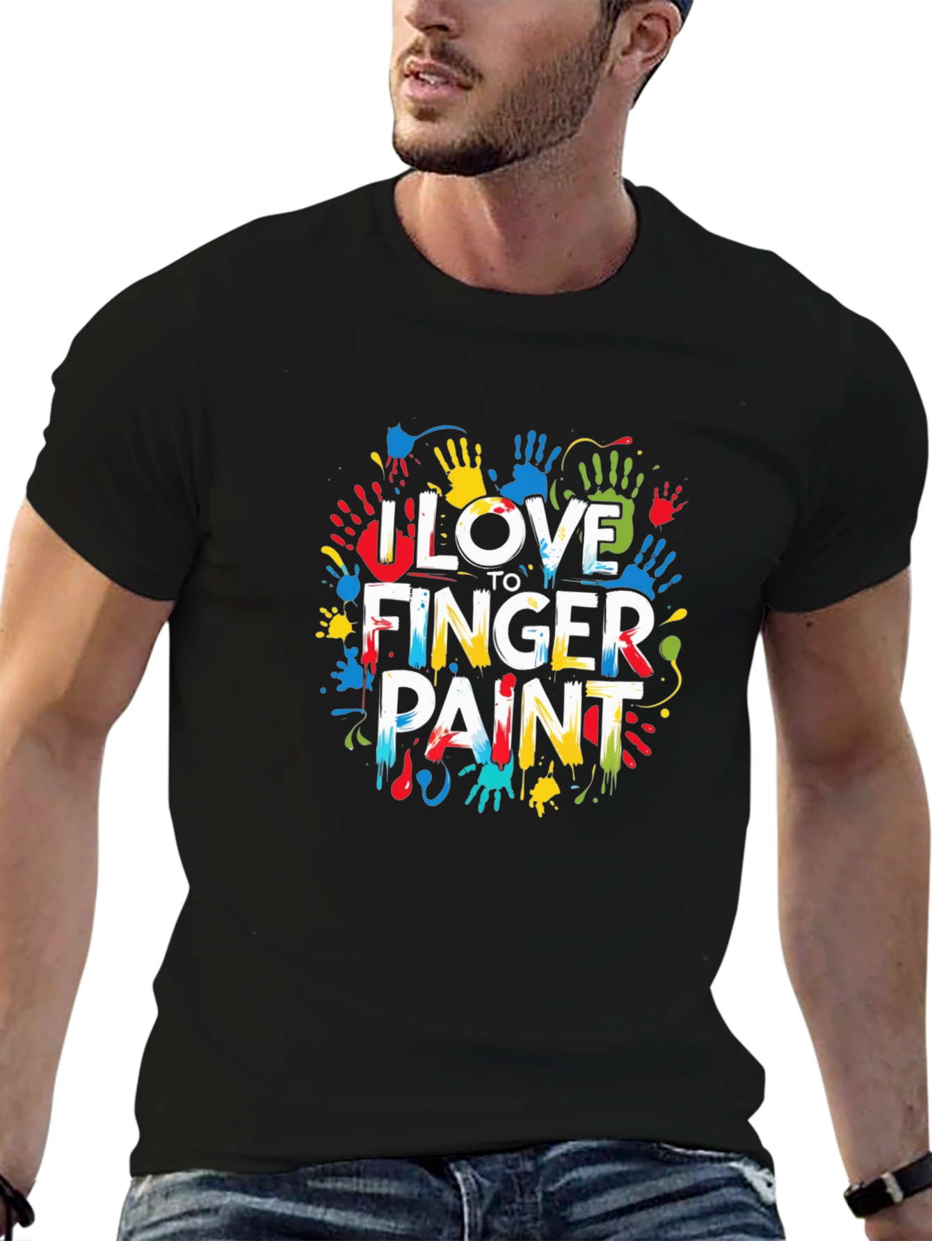 I Love to Finger Paint Graphic Tee