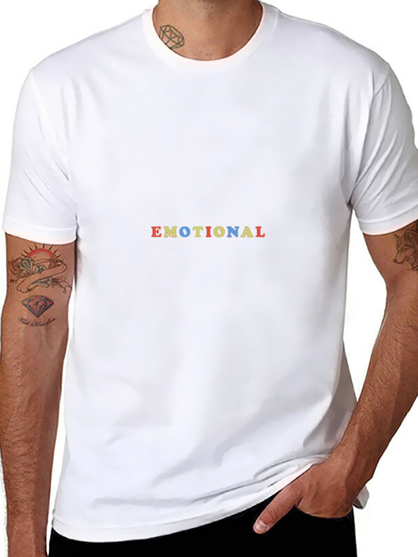 Emotional Graphic Print T-Shirt - Soft Cotton Blend