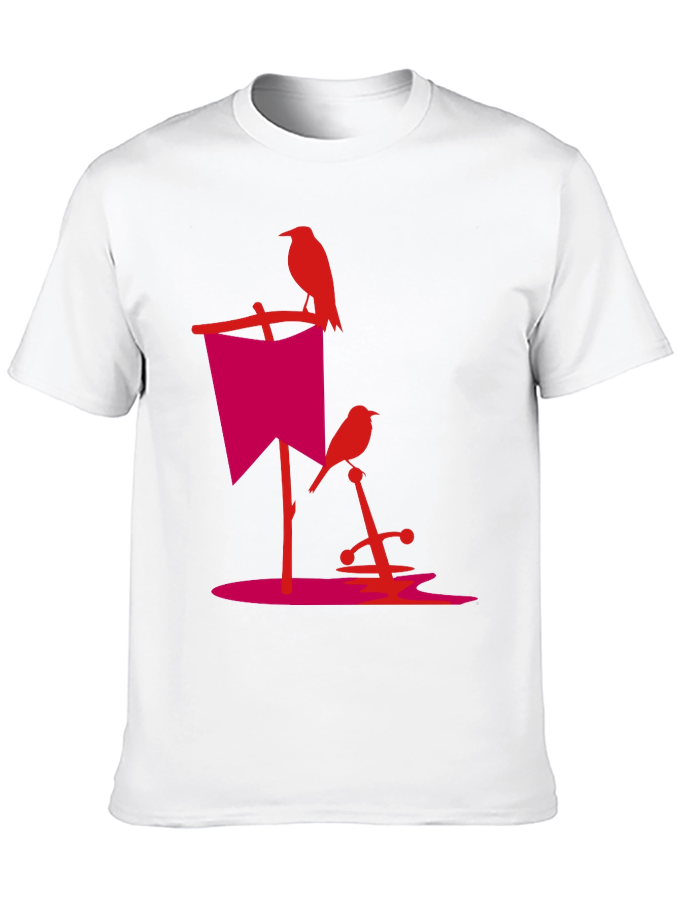 Raven & Sword Graphic Tee - Edgy Streetwear