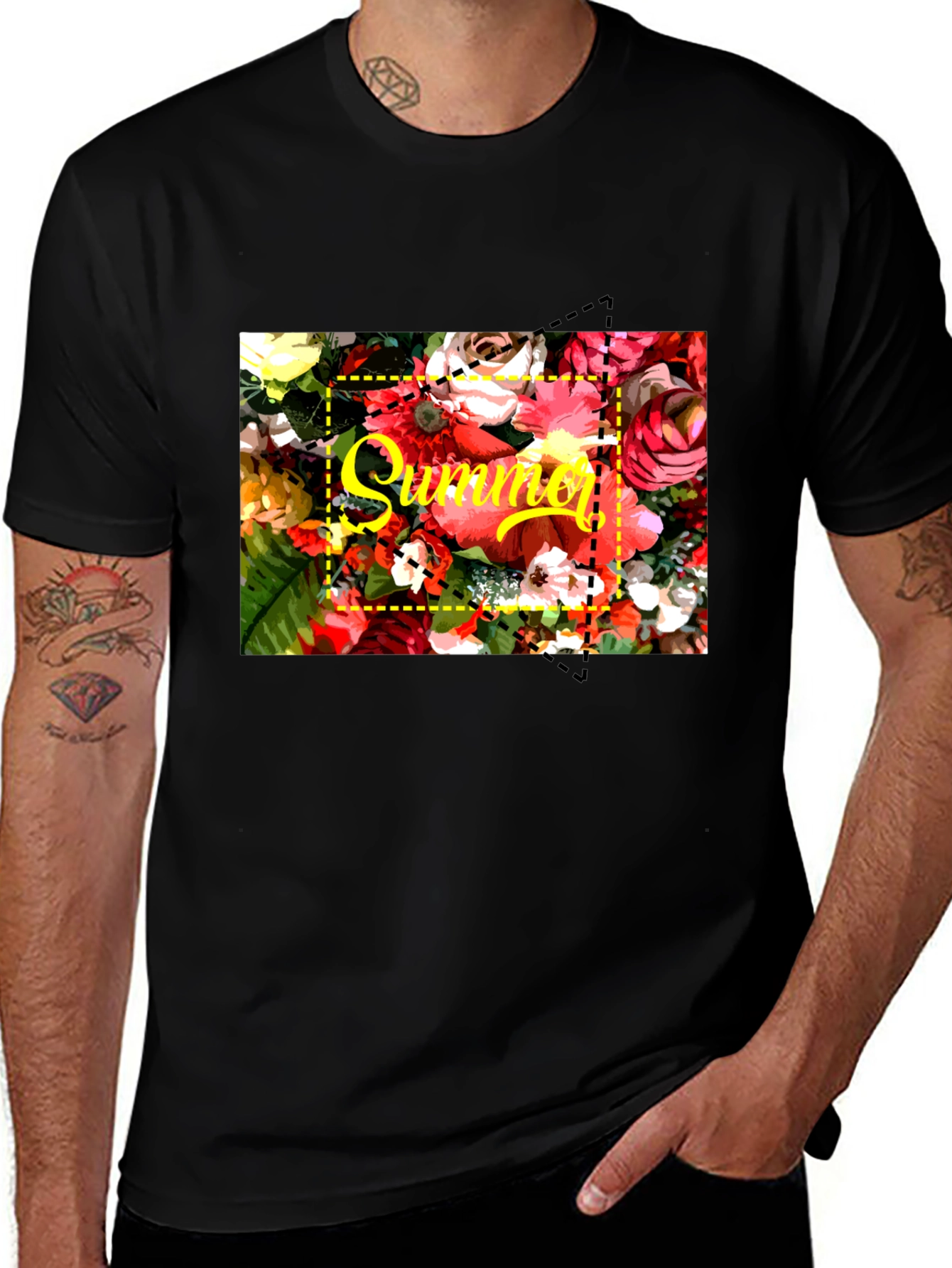 Summer Floral T-Shirt - Bright Graphic Tee