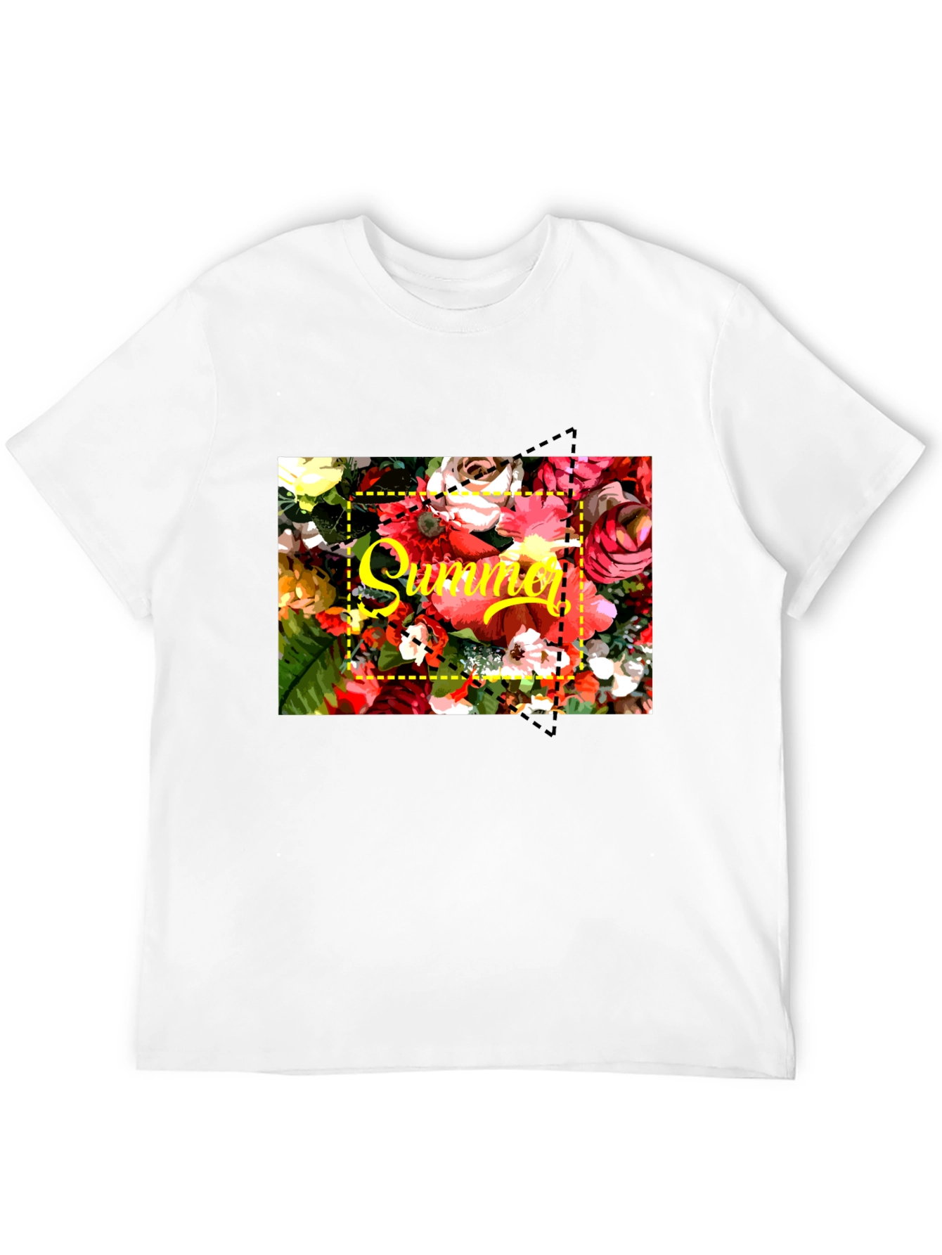 Summer Floral T-Shirt - Bright Graphic Tee