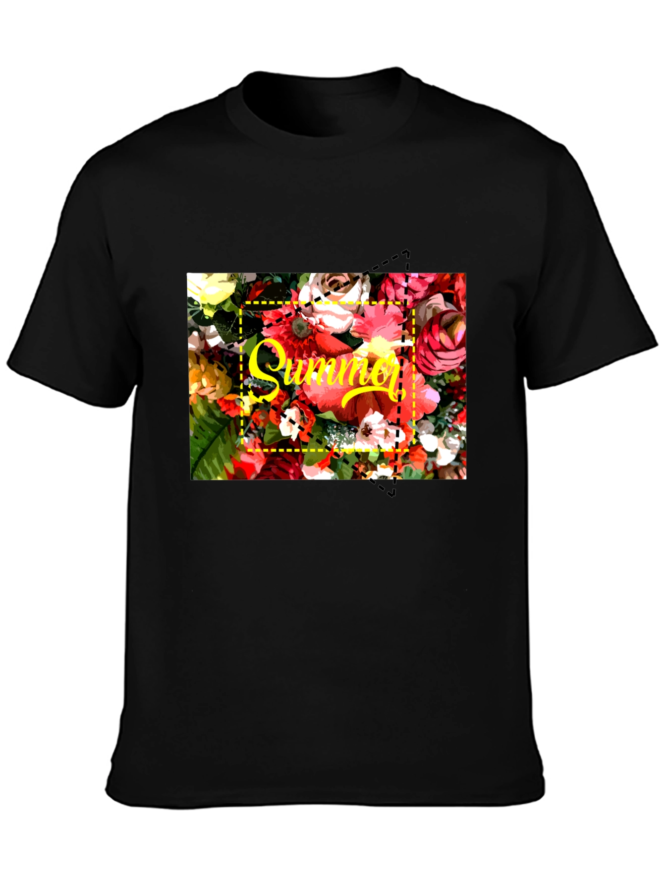 Summer Floral T-Shirt - Bright Graphic Tee