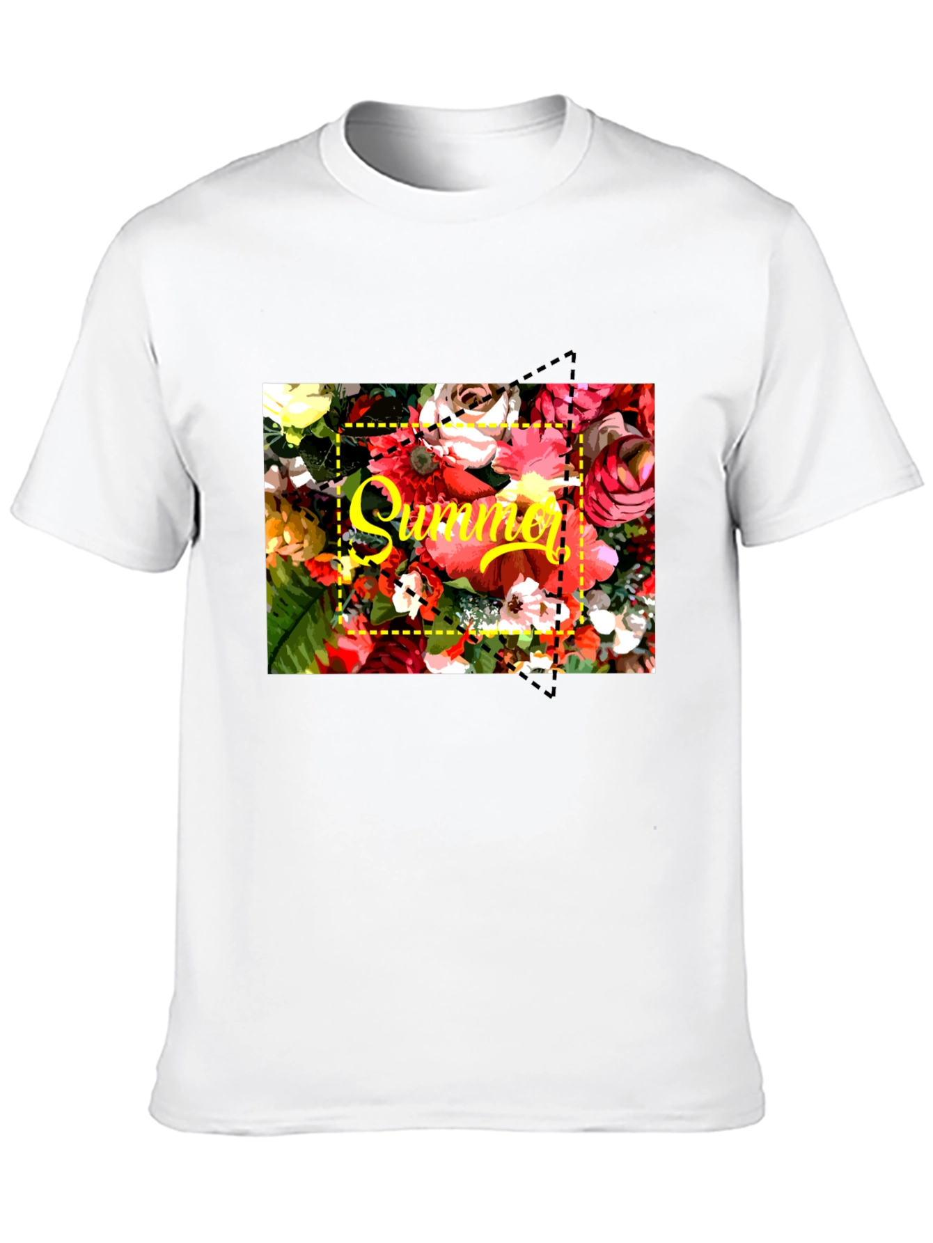Summer Floral T-Shirt - Bright Graphic Tee