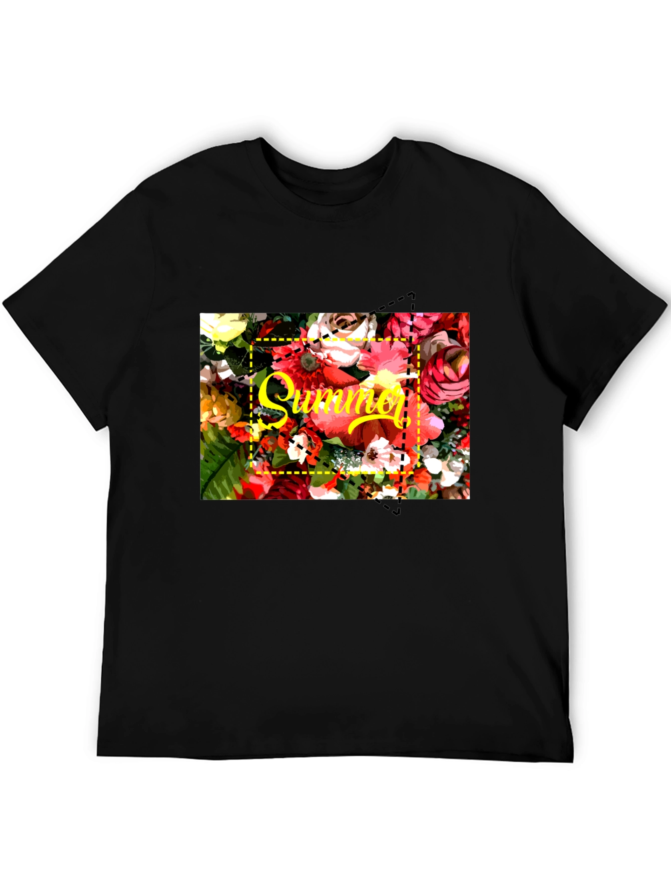 Summer Floral T-Shirt - Bright Graphic Tee