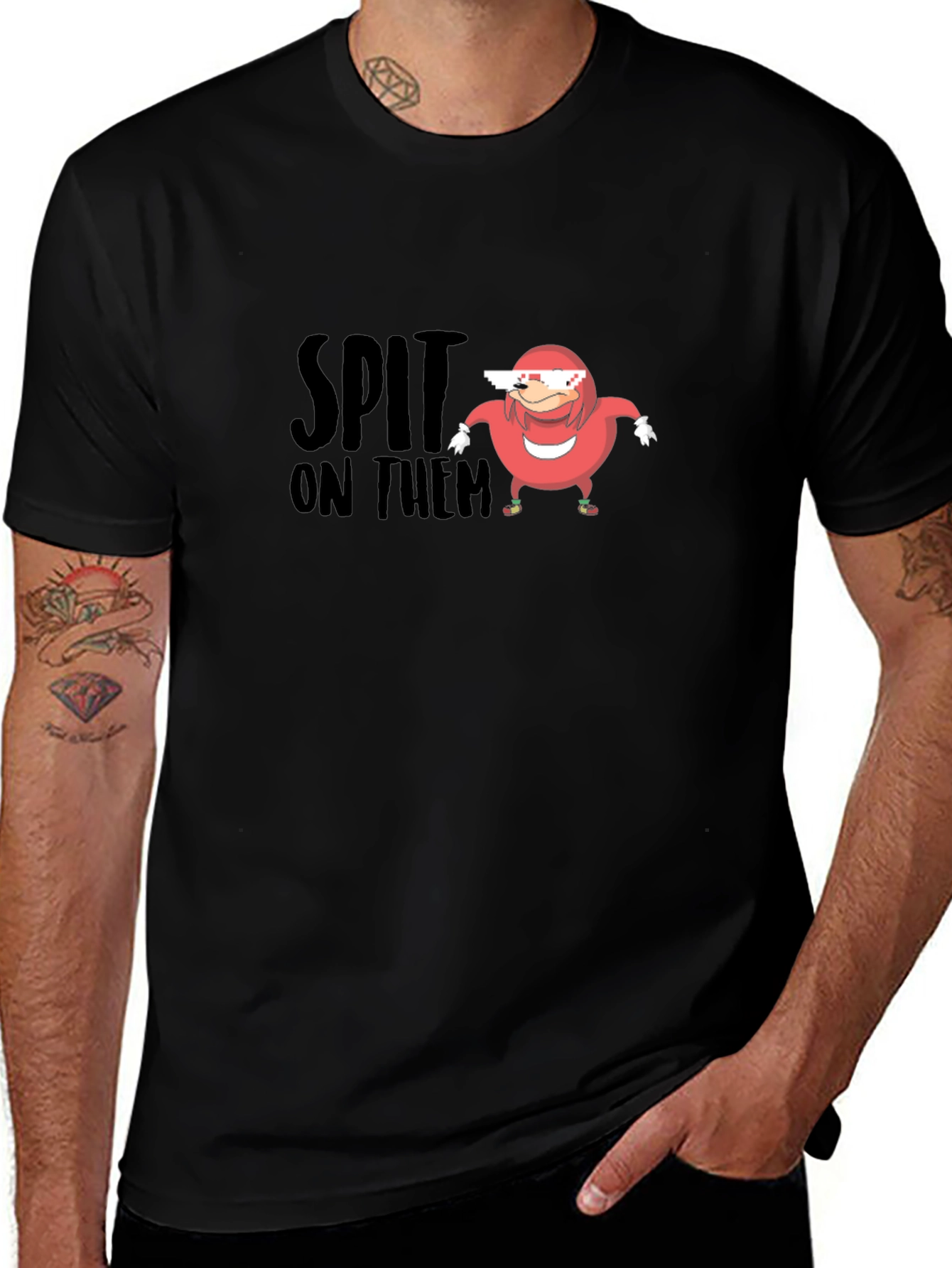 Spit On Them Ugandan Knuckles Meme T-Shirt