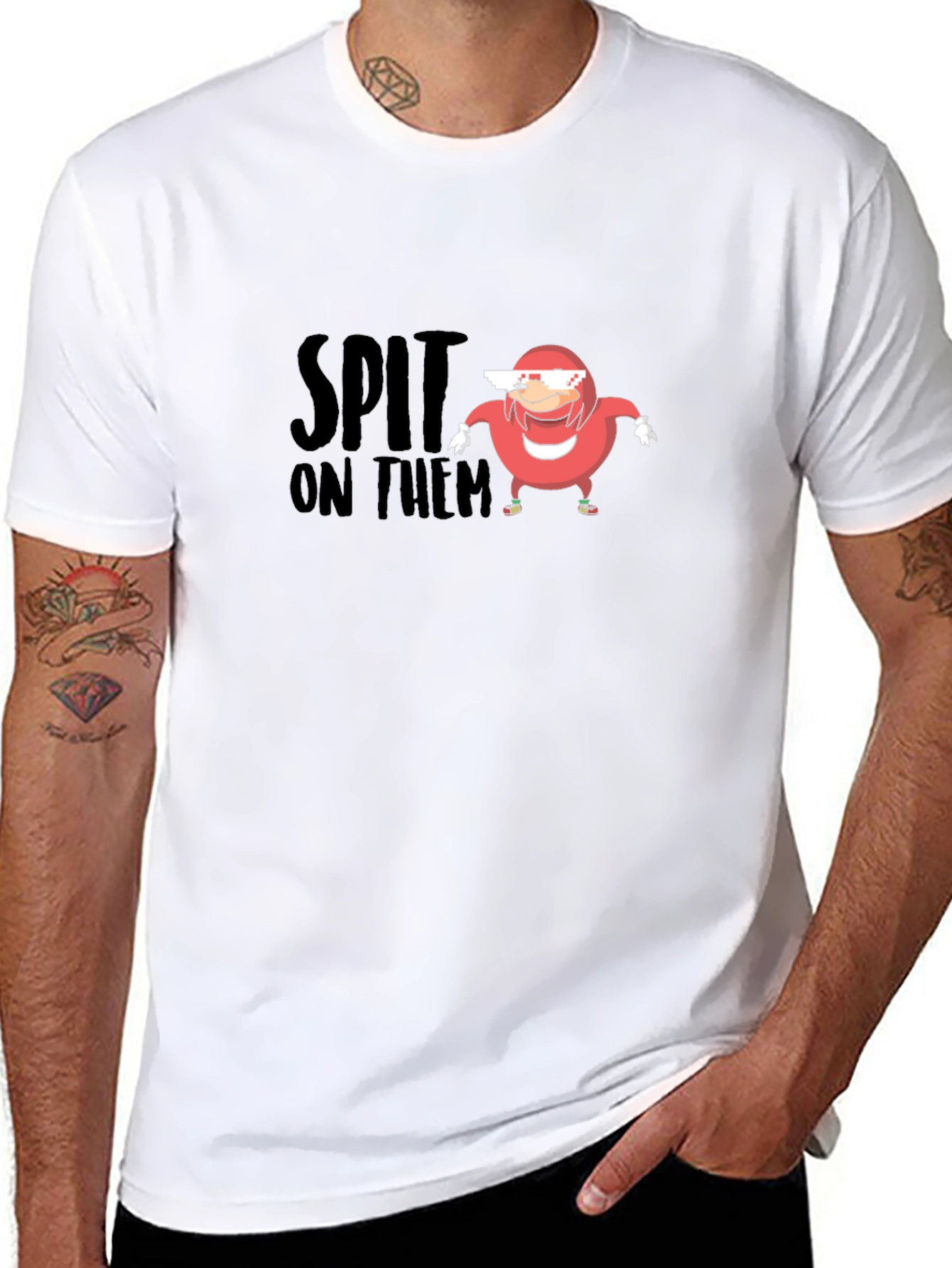 Spit On Them Ugandan Knuckles Meme T-Shirt