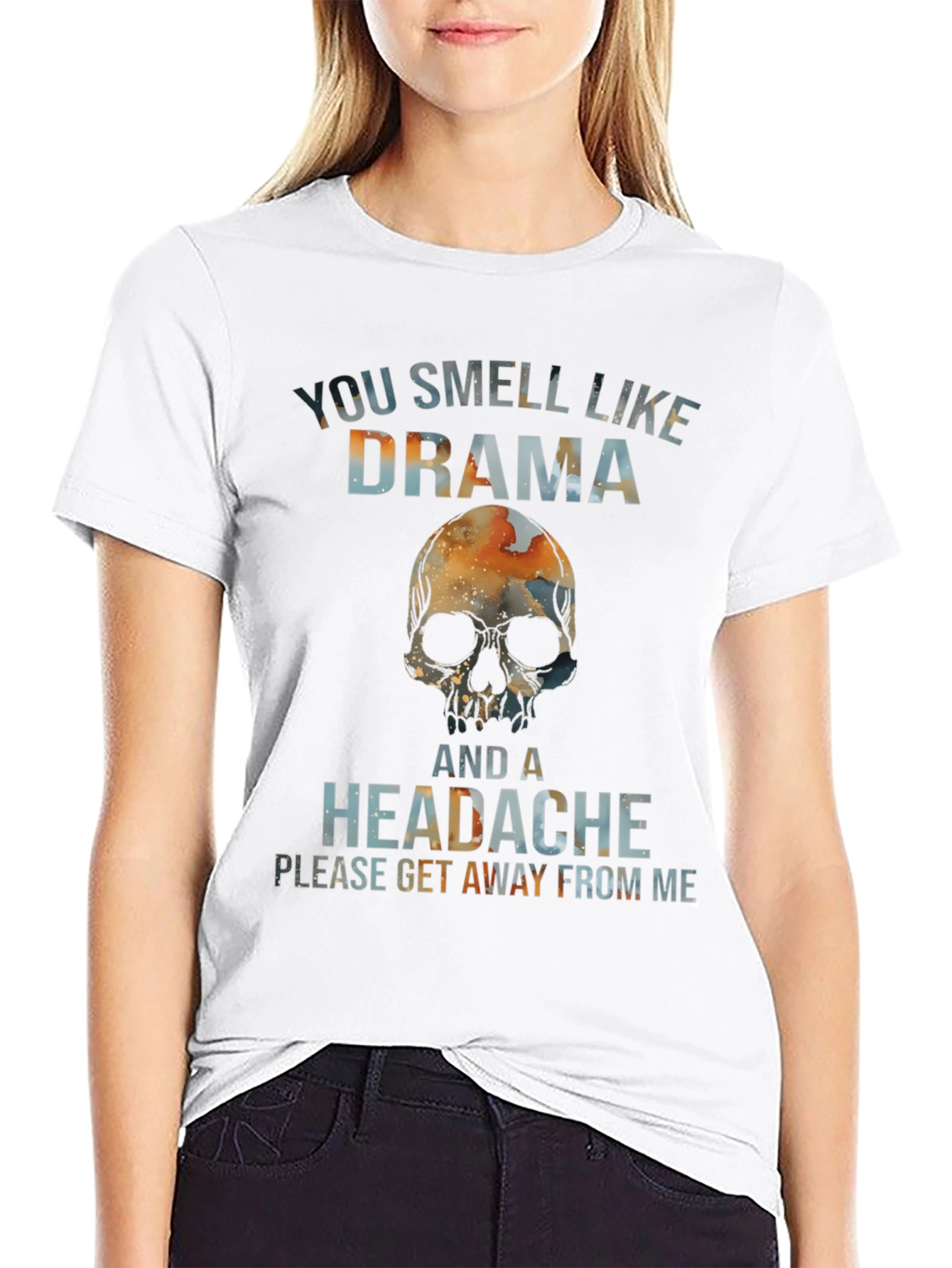Drama Skull Graphic Tee