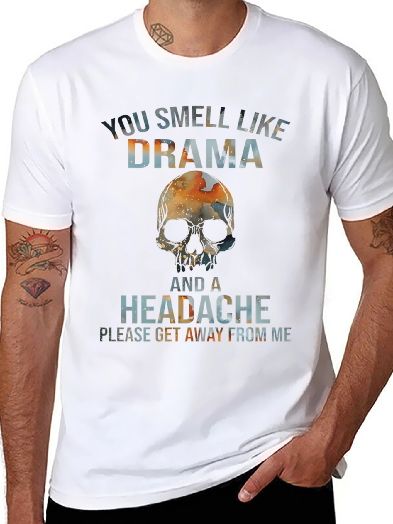 Drama Skull Graphic Tee