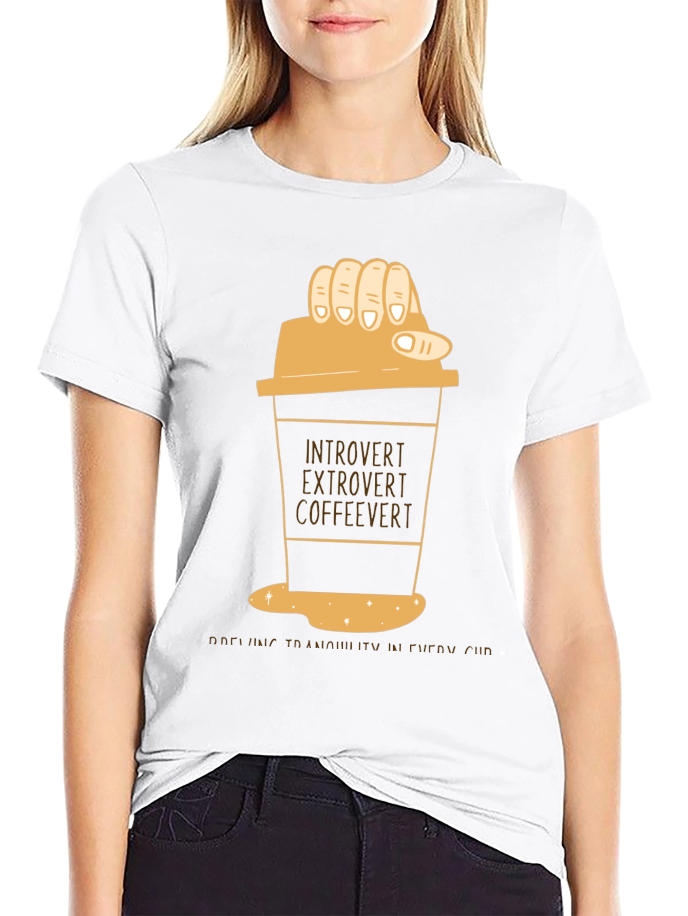 Introvert Extrovert Coffeevert T-Shirt