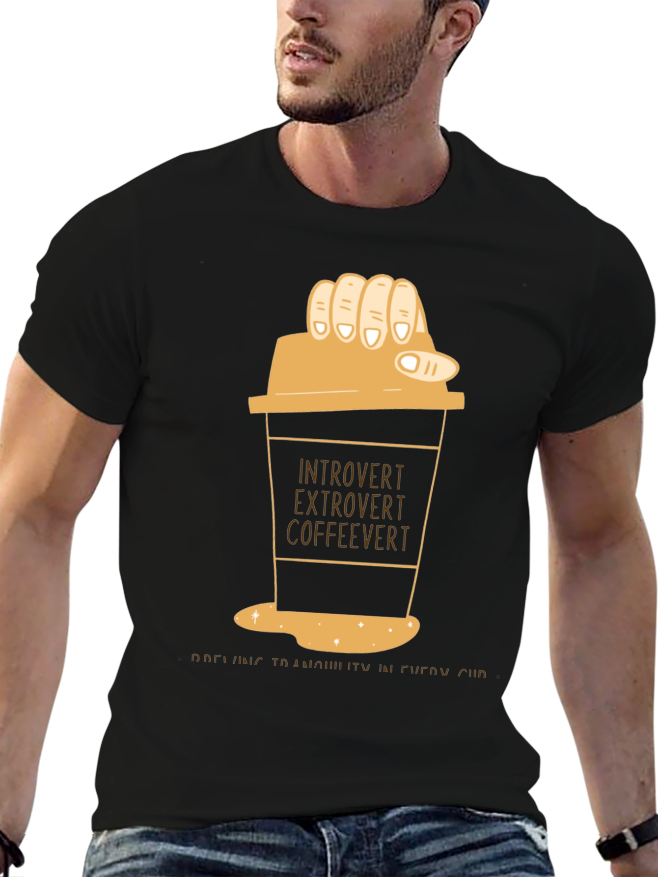 Introvert Extrovert Coffeevert T-Shirt