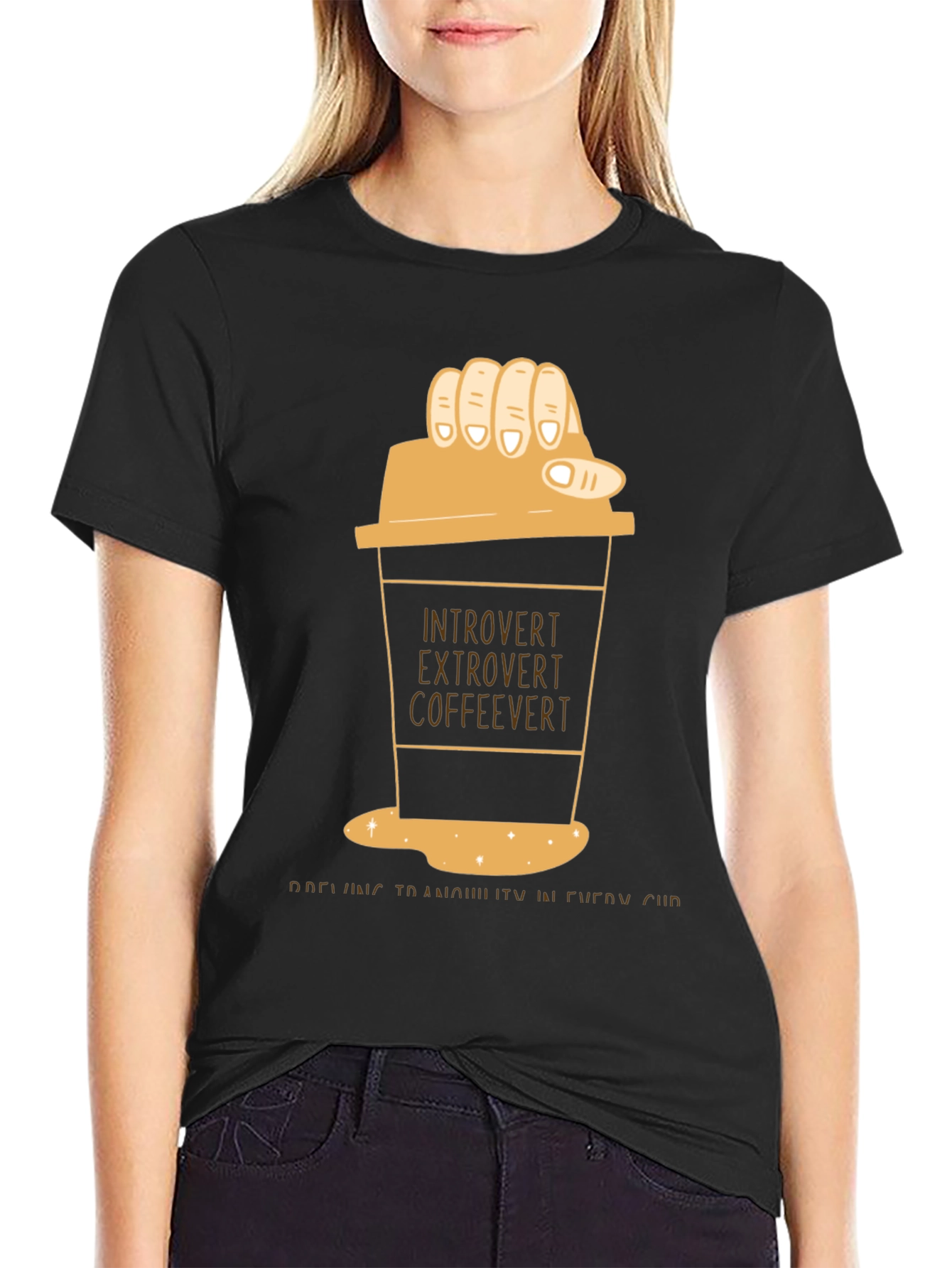 Introvert Extrovert Coffeevert T-Shirt