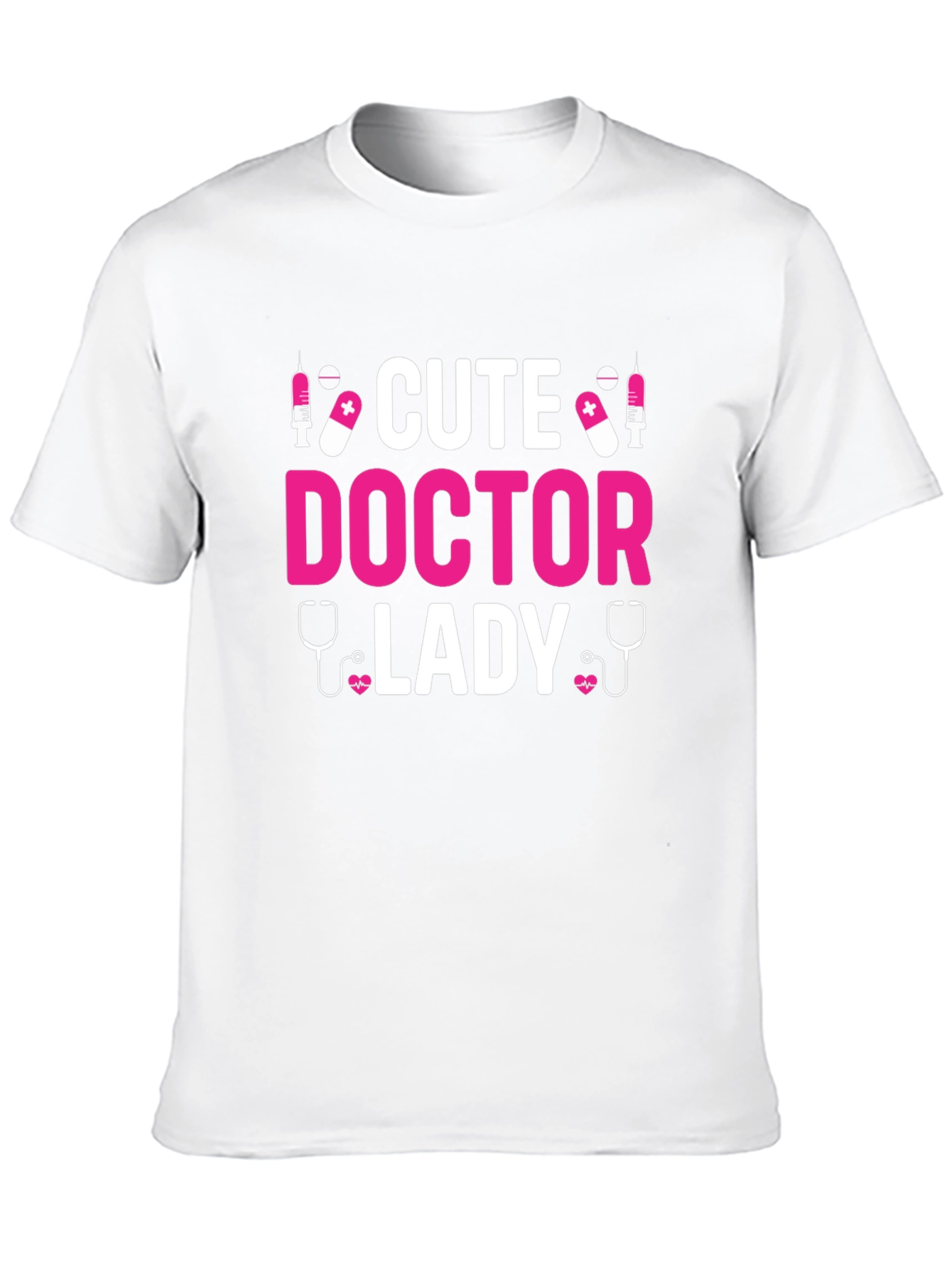 Cute Doctor Lady T-Shirt - Black