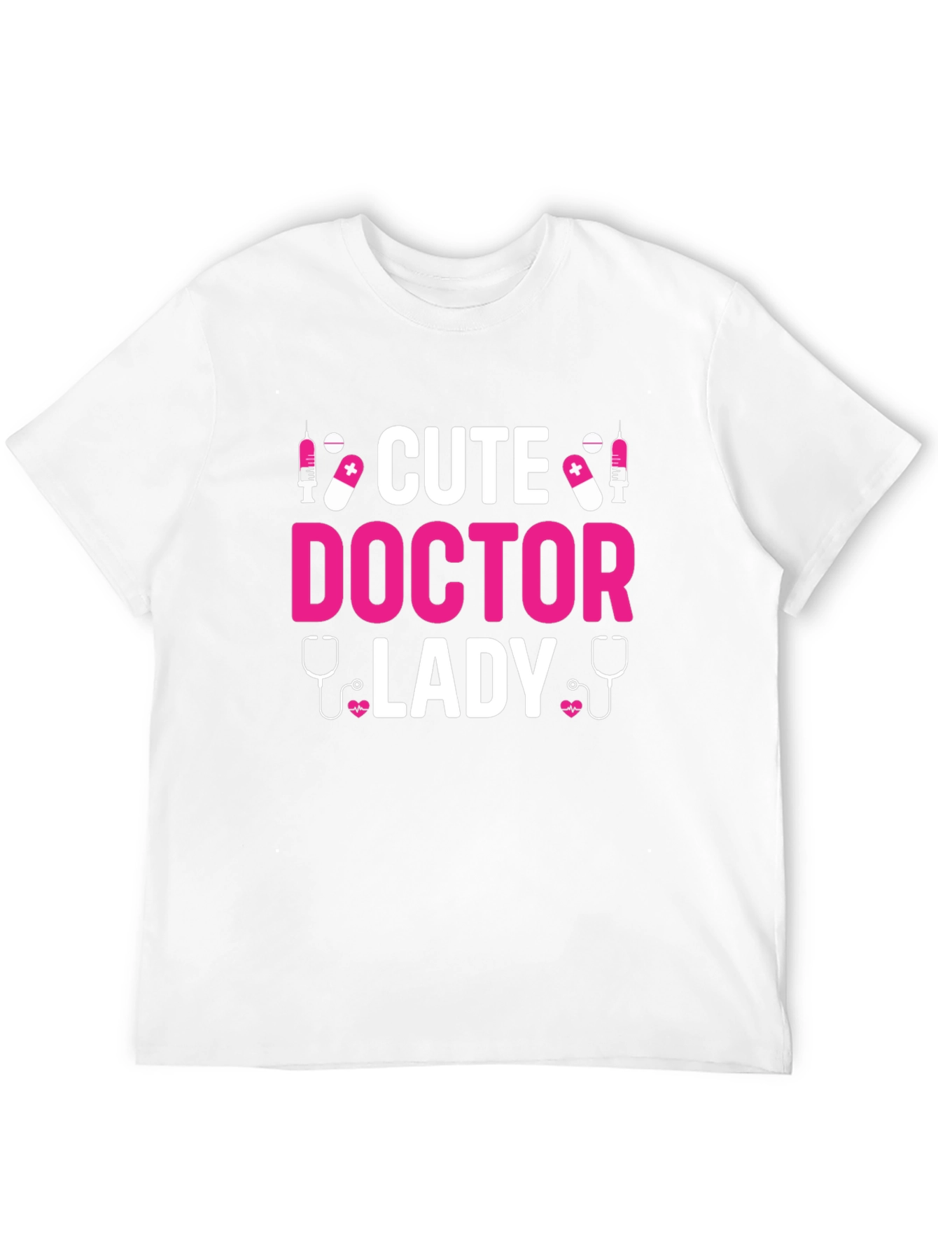 Cute Doctor Lady T-Shirt - Black