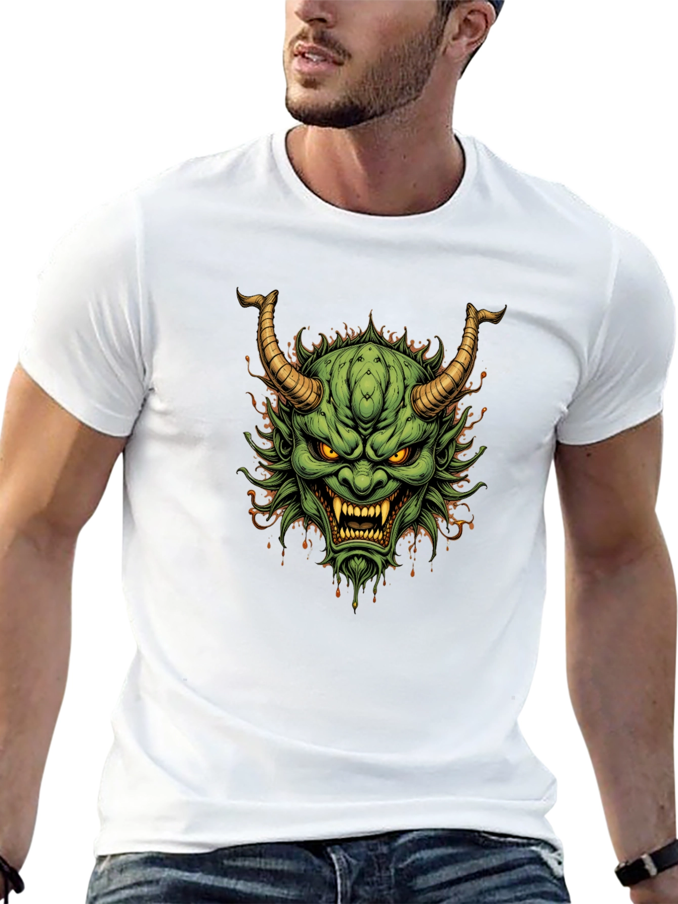 Oni Mask Graphic T-Shirt