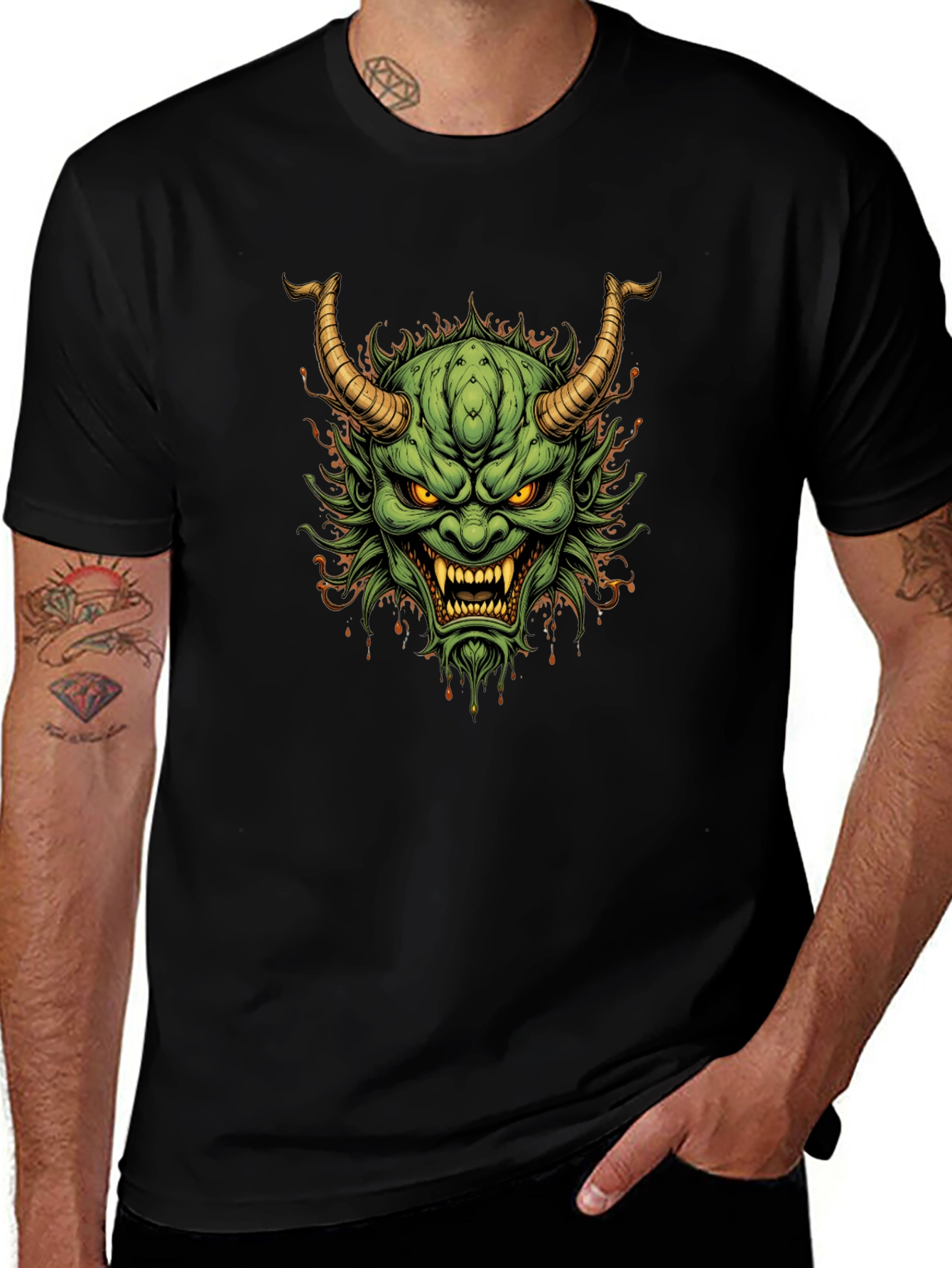 Oni Mask Graphic T-Shirt