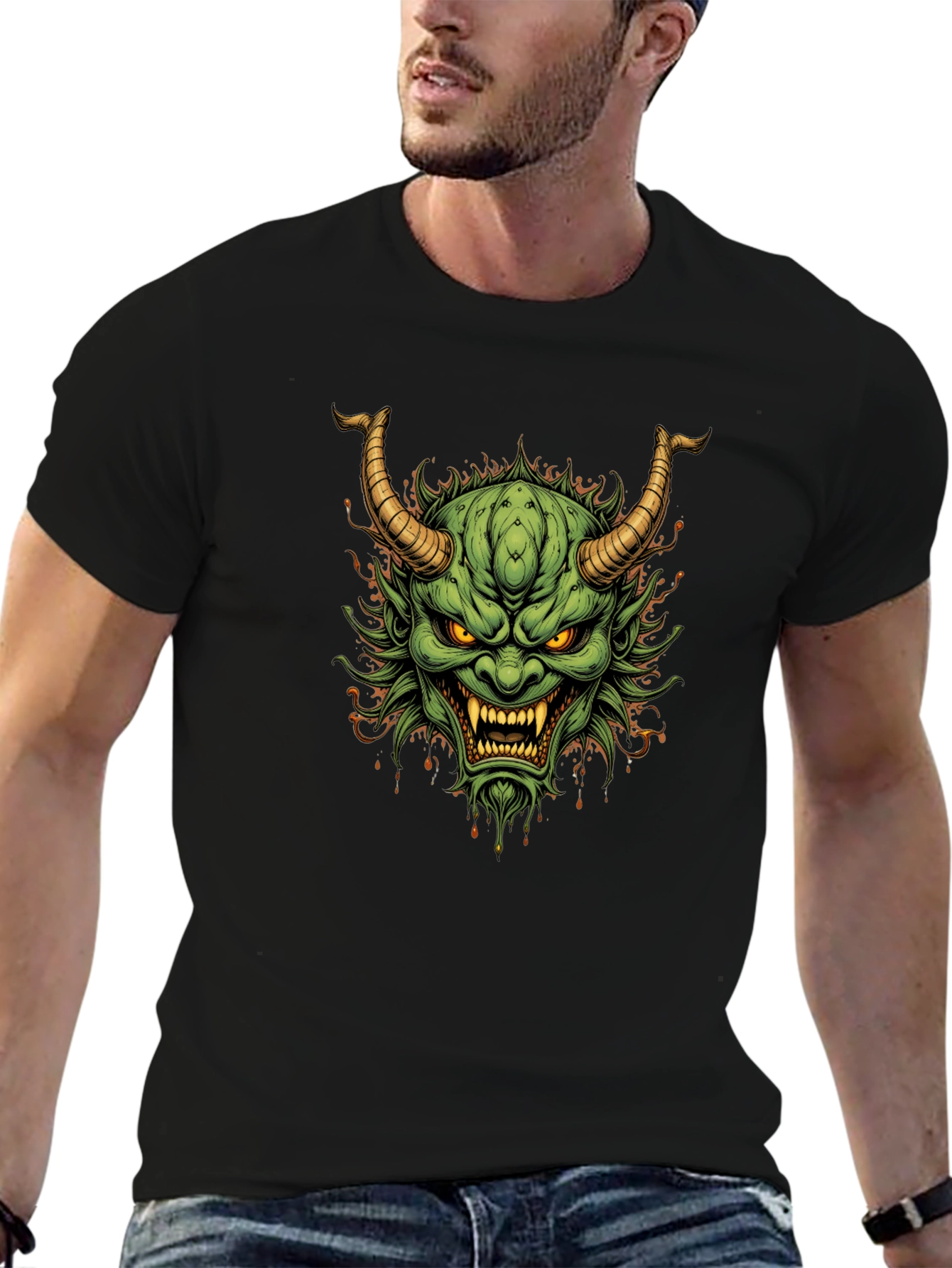 Oni Mask Graphic T-Shirt