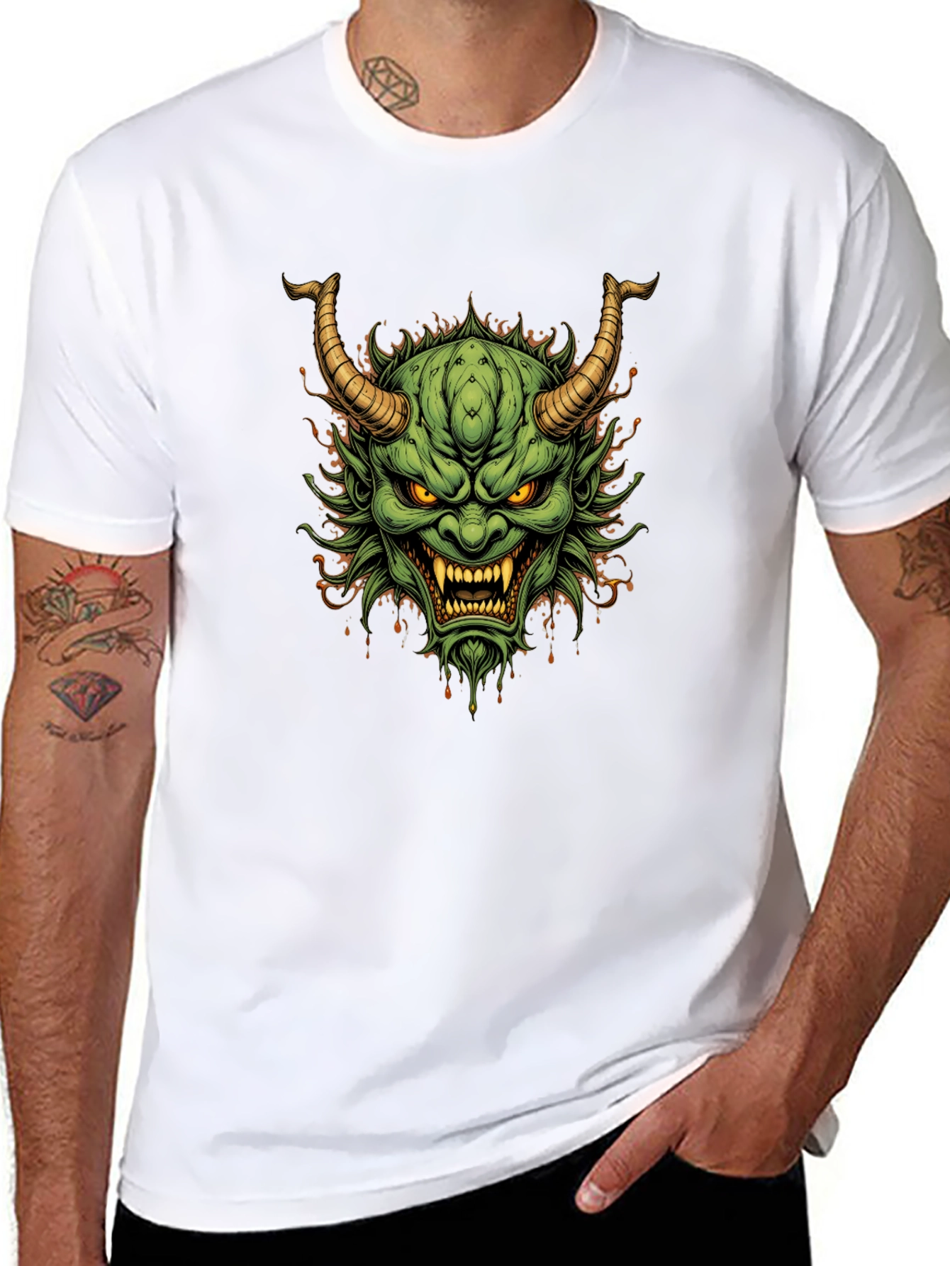 Oni Mask Graphic T-Shirt