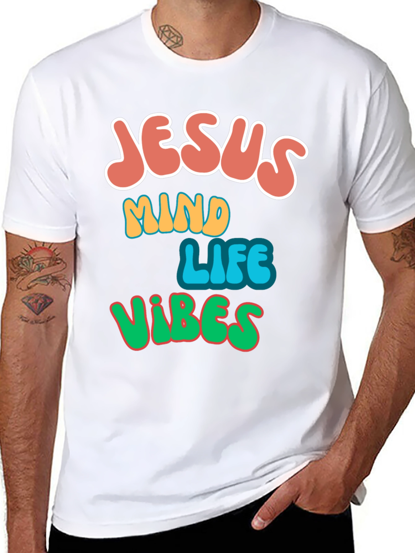 Jesus Mind Life Vibes Graphic Tee