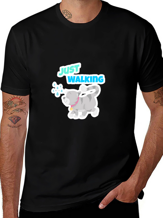 Just Walking Cat Graphic Tee