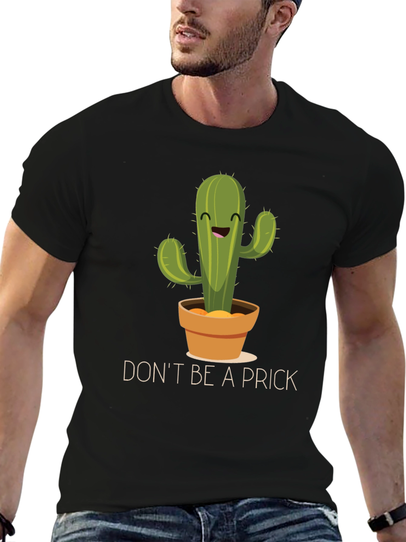 Funny Cactus Graphic T-Shirt - Dont Be A Prick