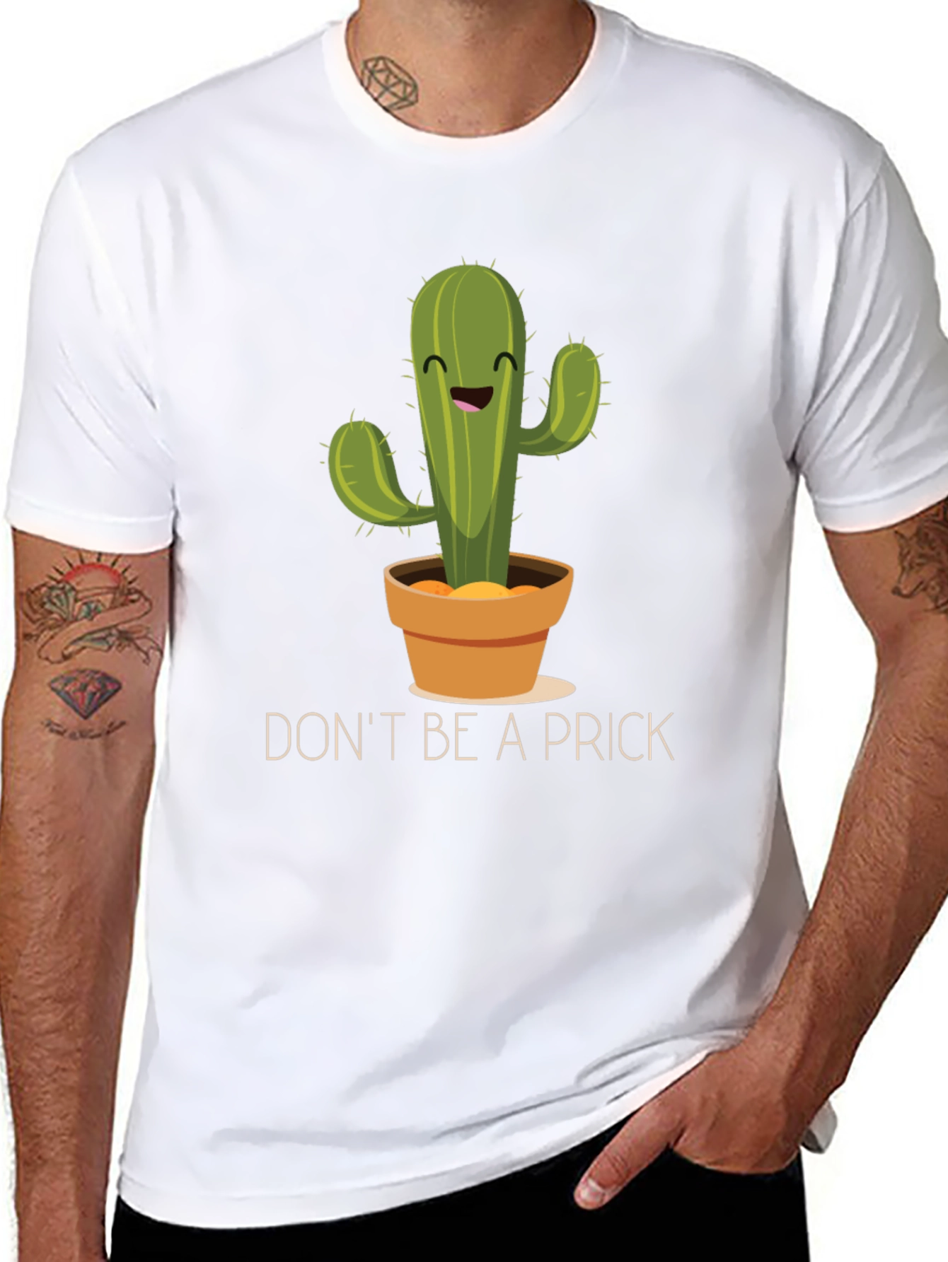 Funny Cactus Graphic T-Shirt - Dont Be A Prick