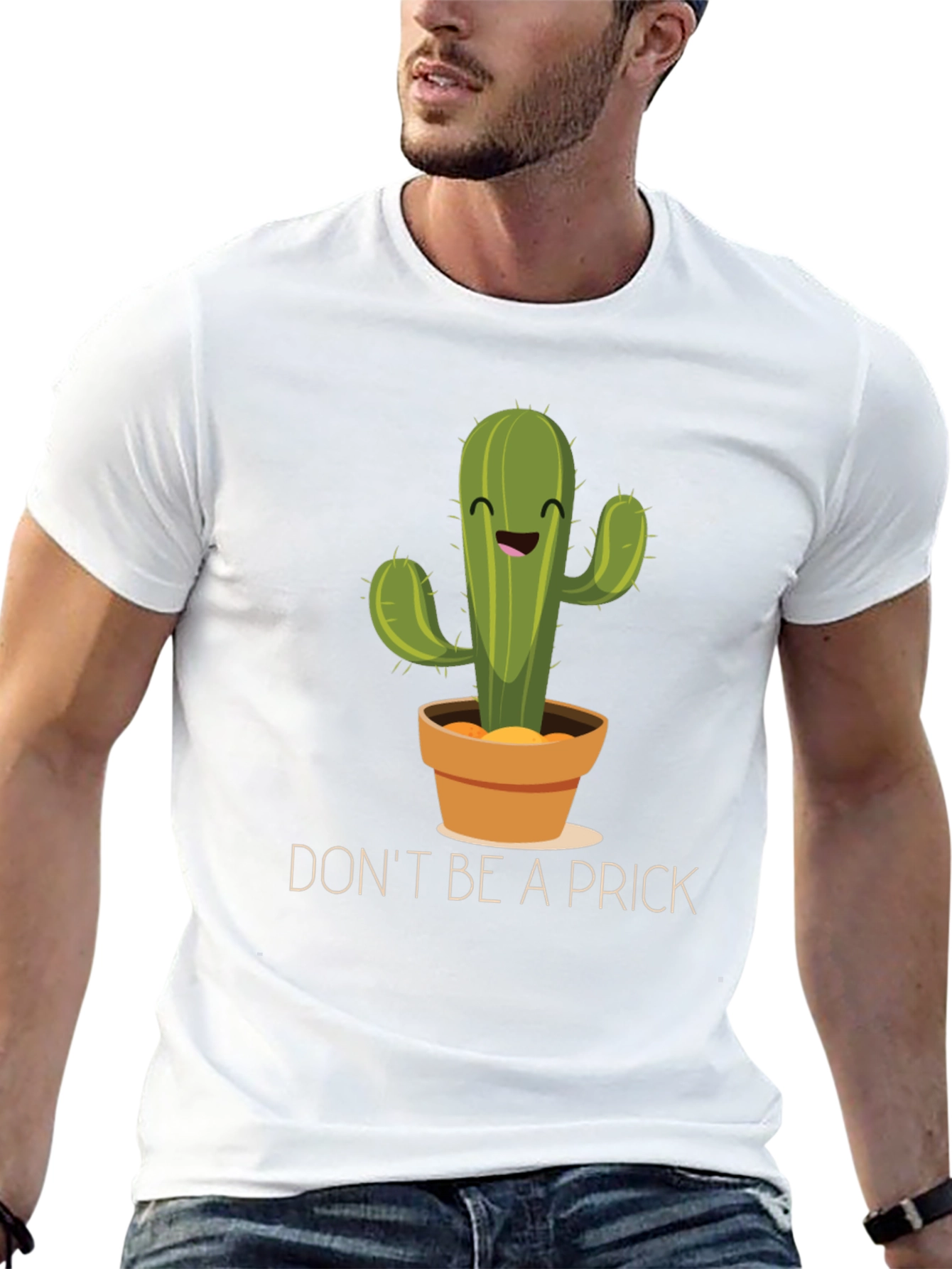 Funny Cactus Graphic T-Shirt - Dont Be A Prick