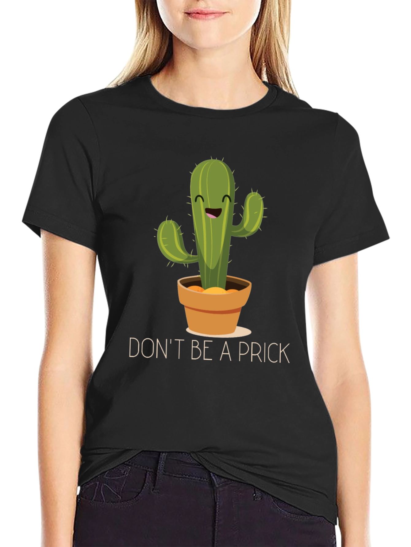 Funny Cactus Graphic T-Shirt - Dont Be A Prick