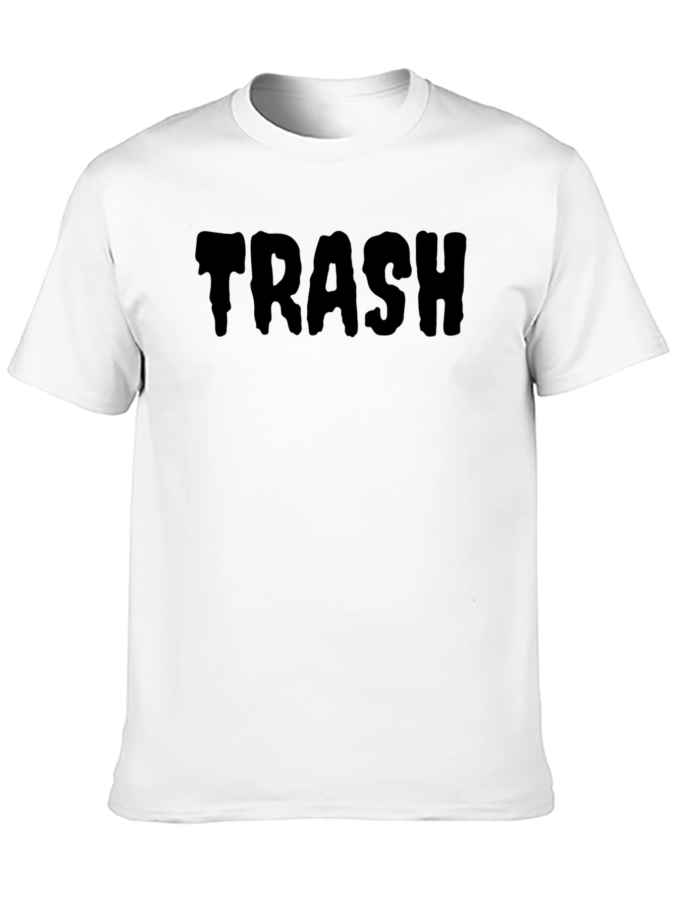 Mens Trash Graphic Print Black T-Shirt